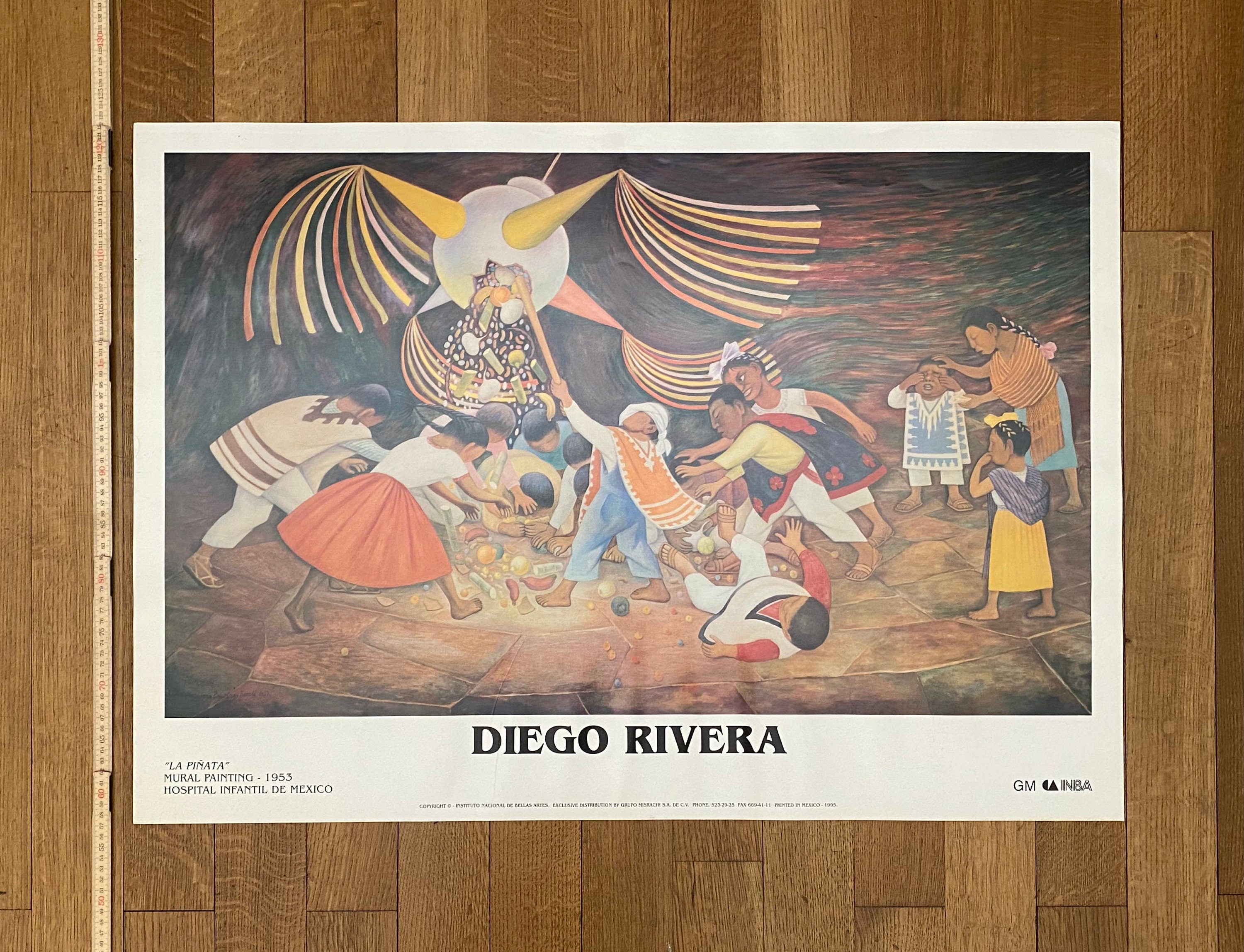 Diego Rivera Kunstausstellungsposter – 92,5×65,5cm (36.4"×25.8")