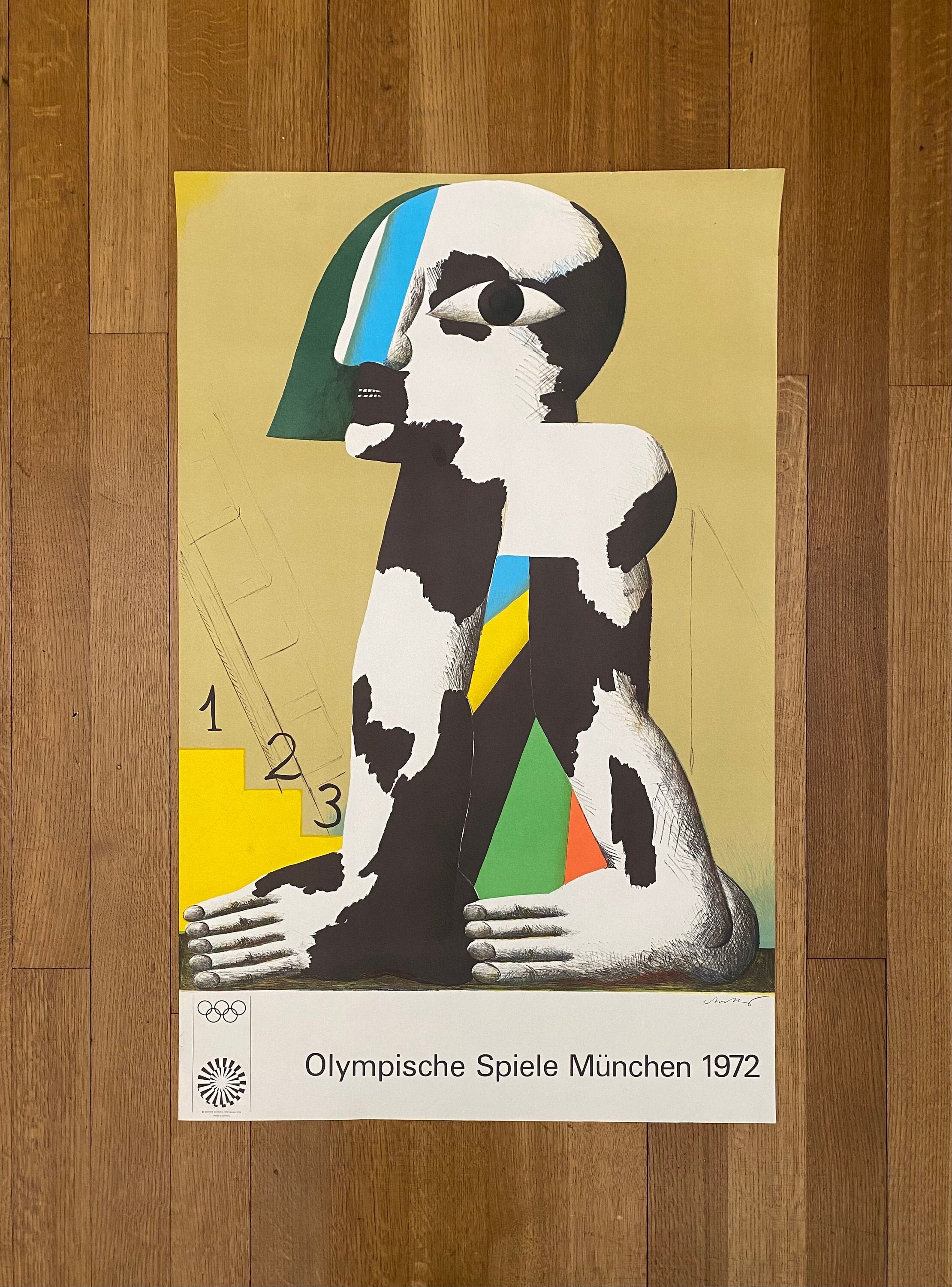 Horst Antes Original-Kunstposter – 64 × 100,5 cm