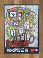 Originalkunstplakat von Johann Strauss gebraucht – 59,5×84 cm (23,4"×33,1")