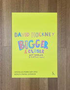 David Hockney original art poster - 16.5"×23.4" (42×59.5cm)