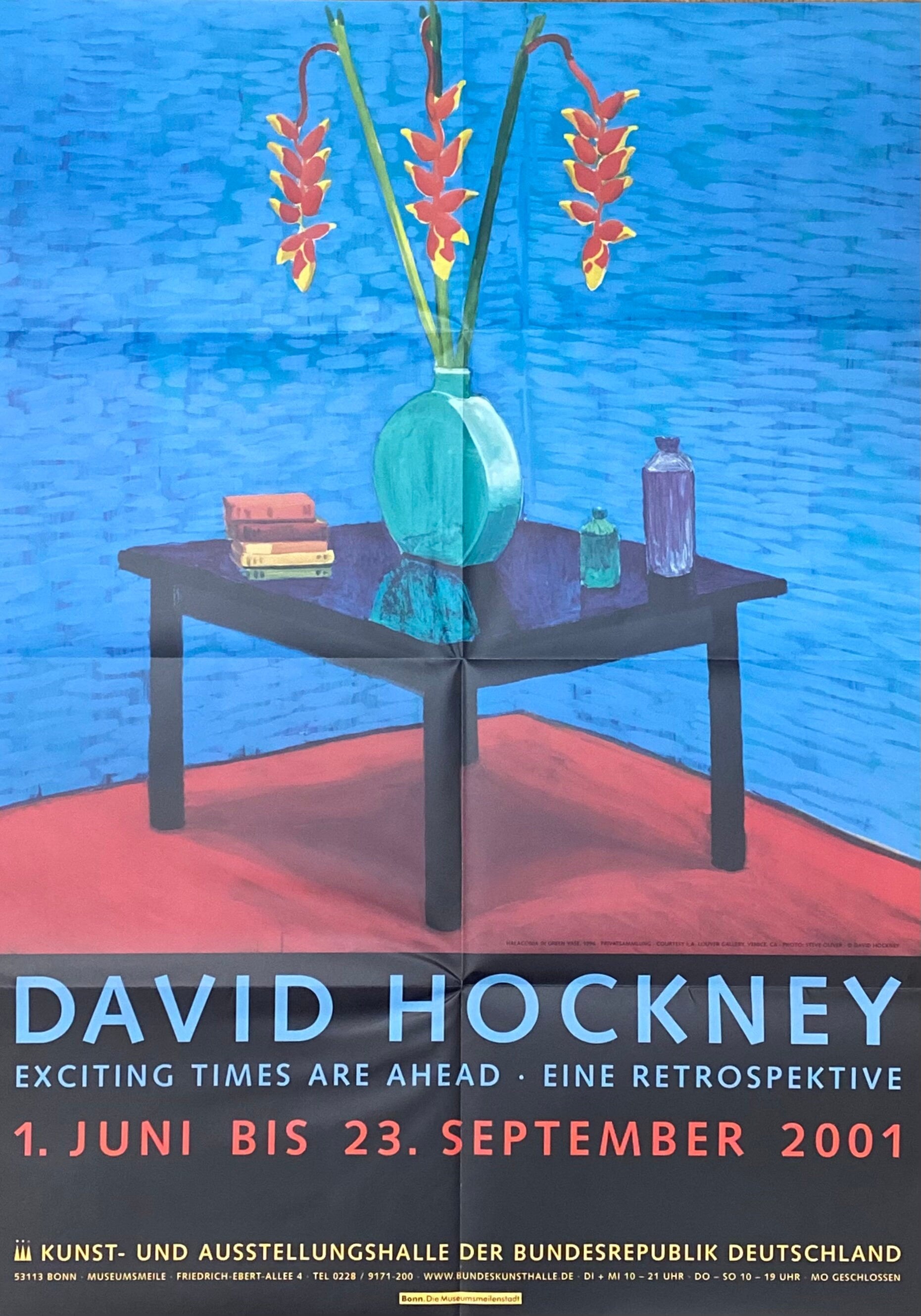David Hockney original art poster - 23.2"×32.9" (59×83.5cm)