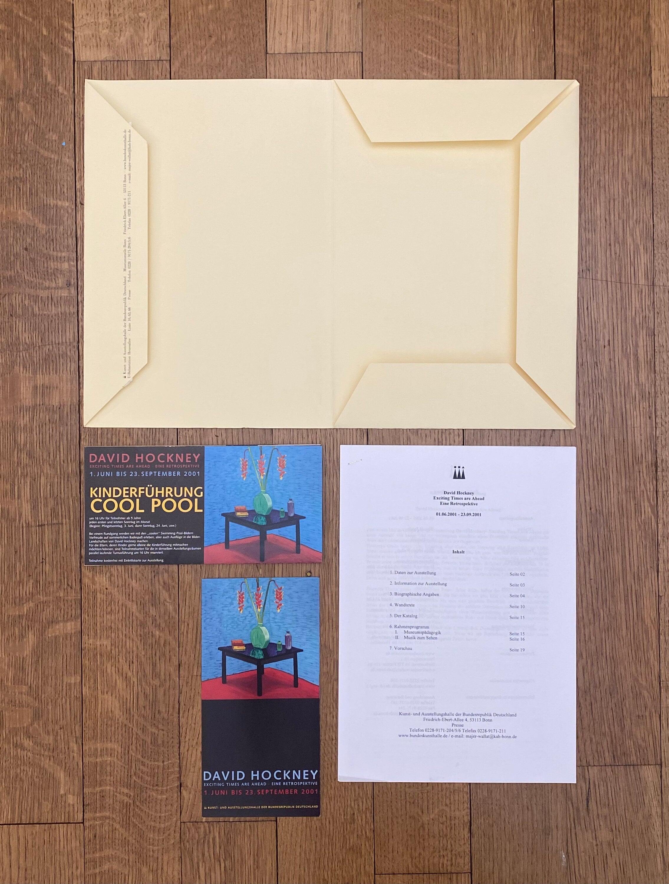 David Hockney original art poster - 23.2"×32.9" (59×83.5cm)