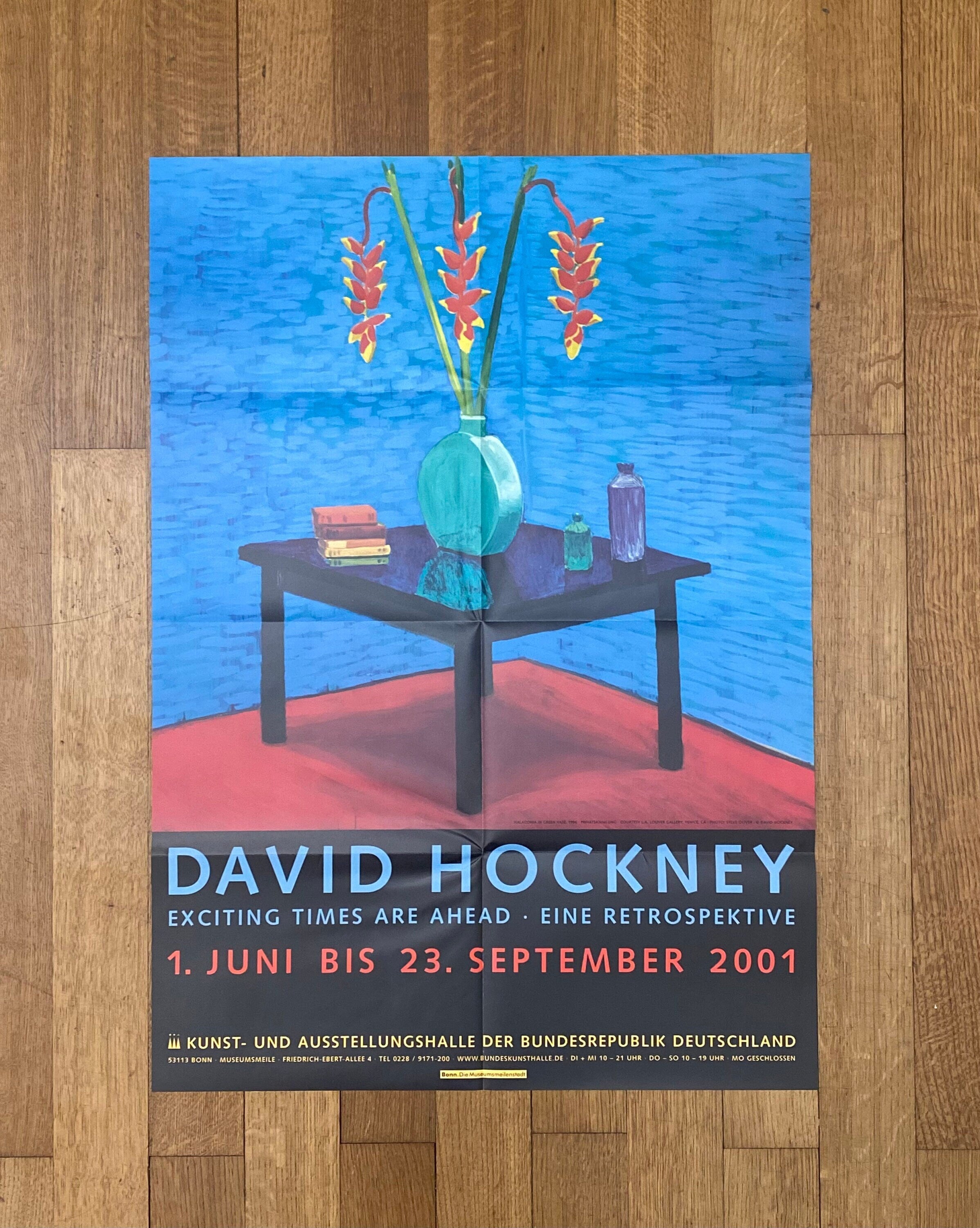 David Hockney original art poster - 23.2"×32.9" (59×83.5cm)