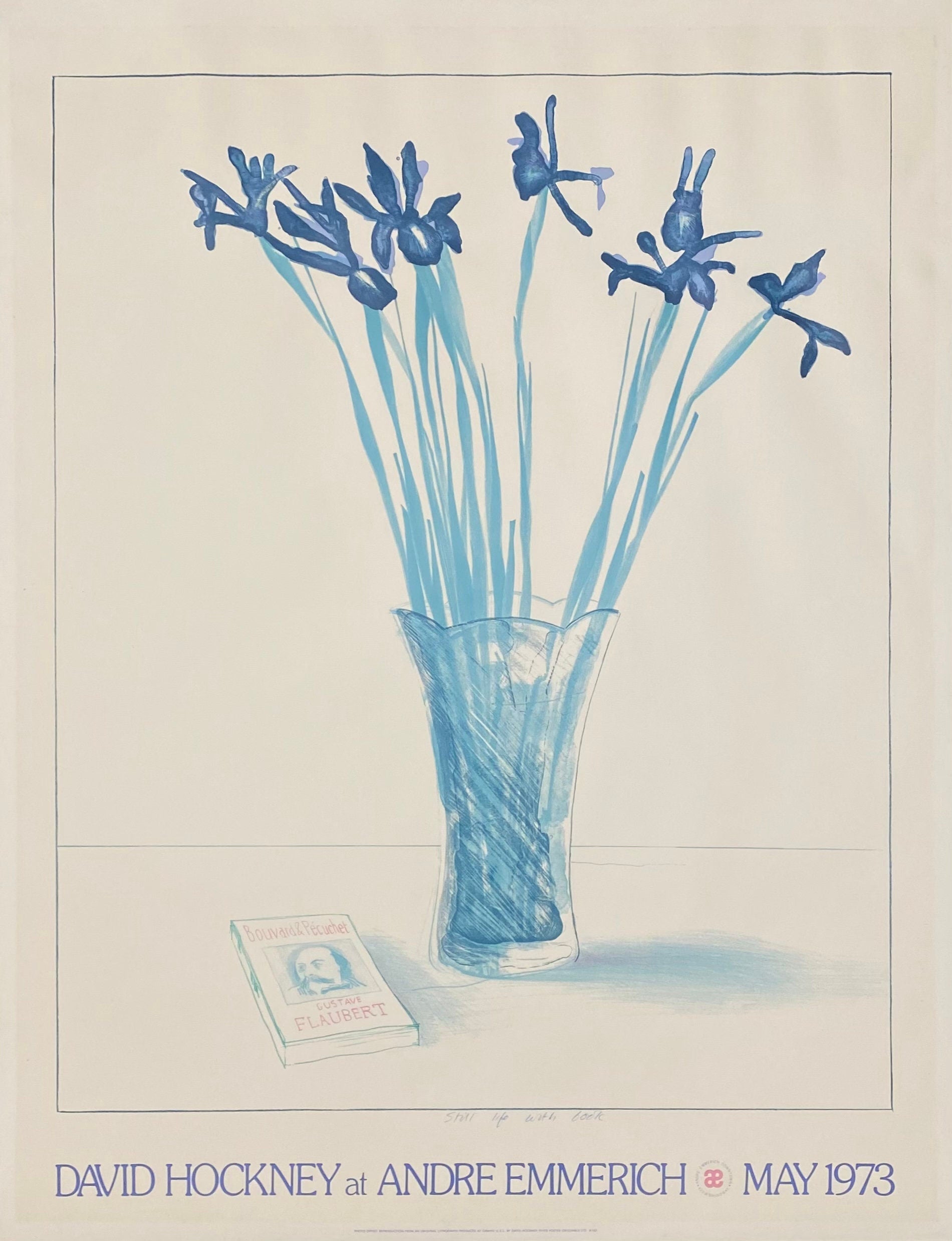 David Hockney original art poster - 25.0"×32.5" (63.5×82.5cm)
