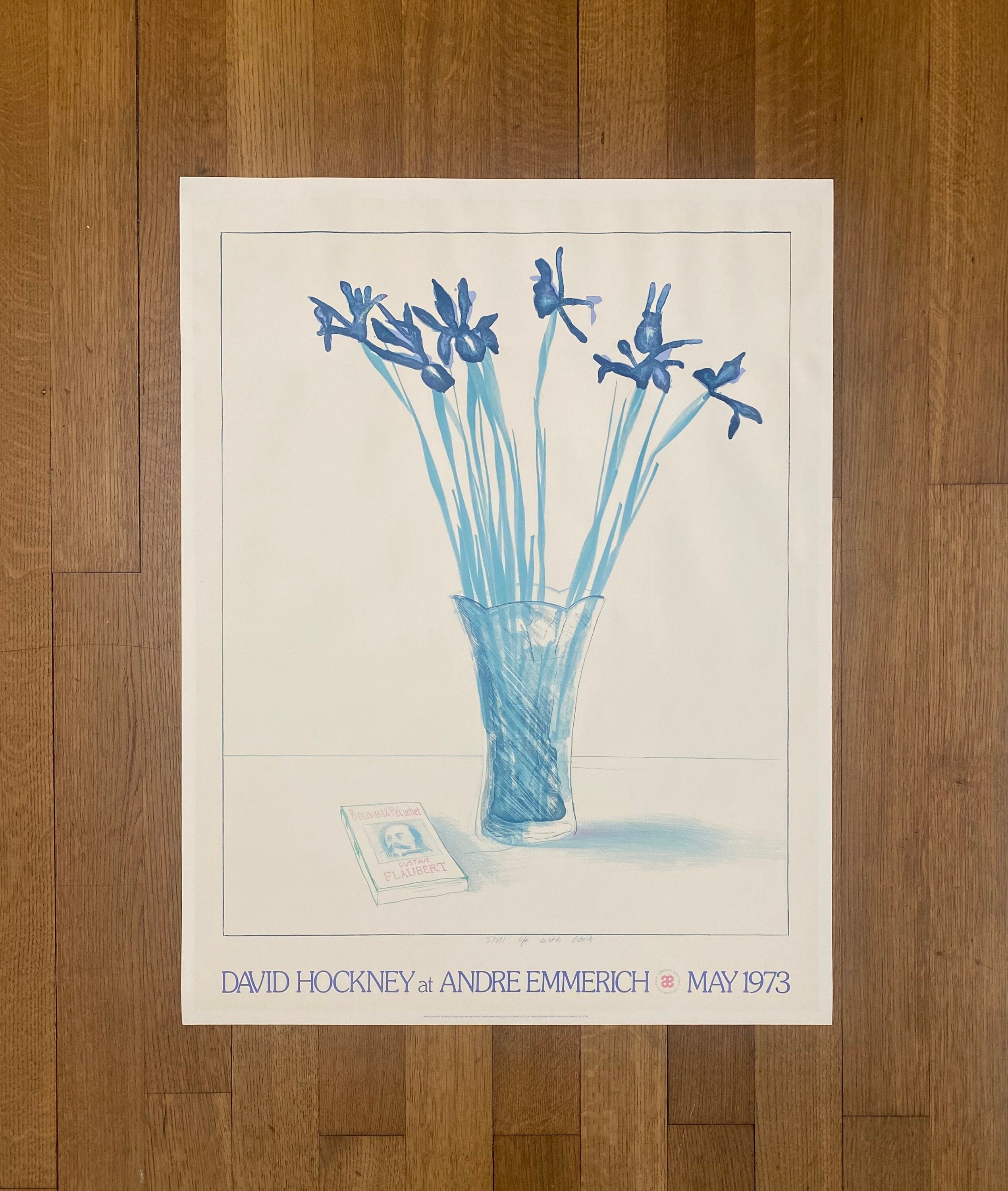 David Hockney original art poster - 25.0"×32.5" (63.5×82.5cm)
