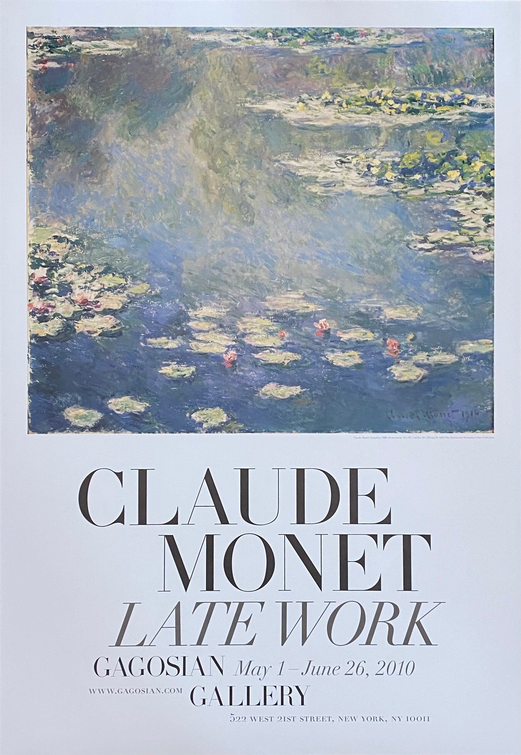 Claude Monet original art poster - 27.0"×39.0" (68.5×99cm)