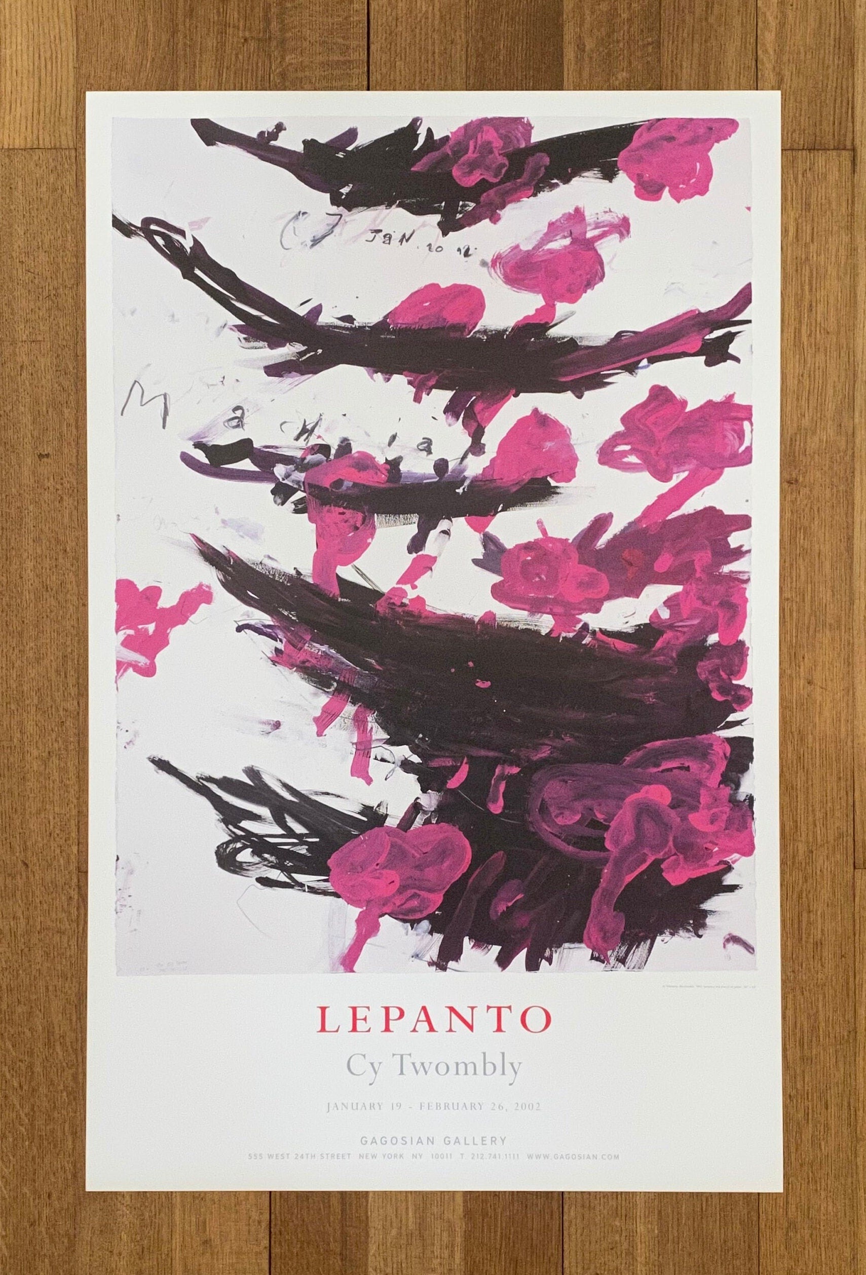 Cy Twombly Original-Kunstposter – 24.0"×38.0" (61×96.5cm)