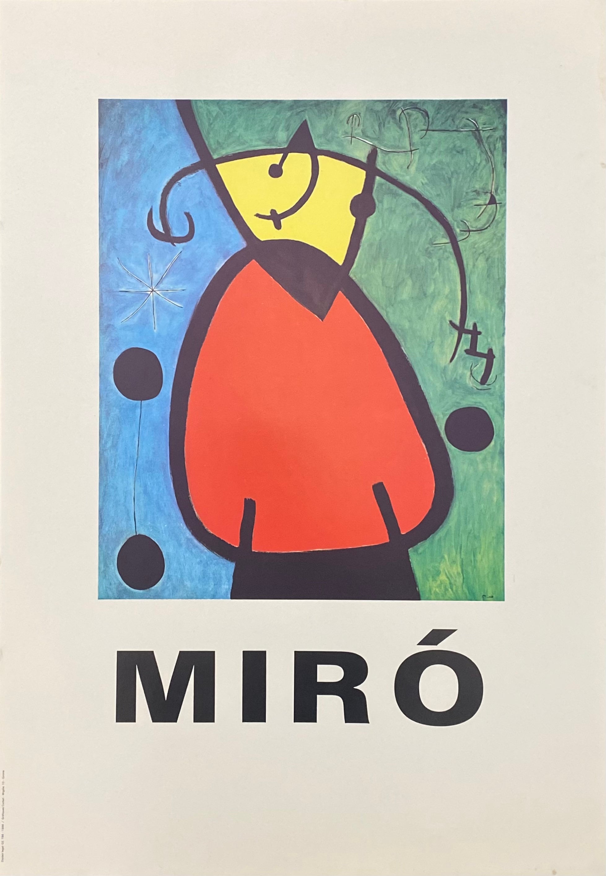 Miro Original-Kunstposter - 48×69cm