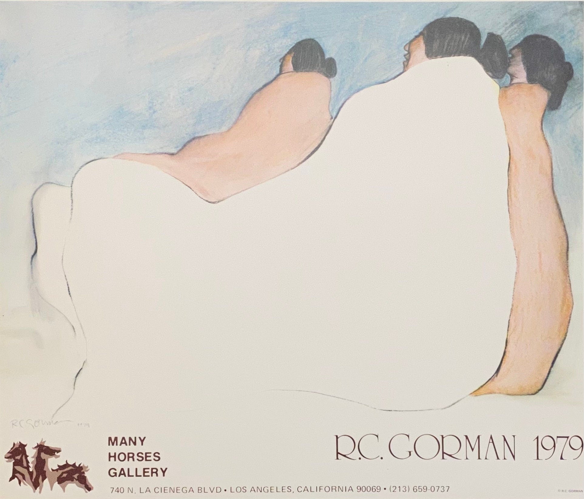 Originalkunstposter von R. C. Gorman - 23.2"×19.7" (59×50cm)