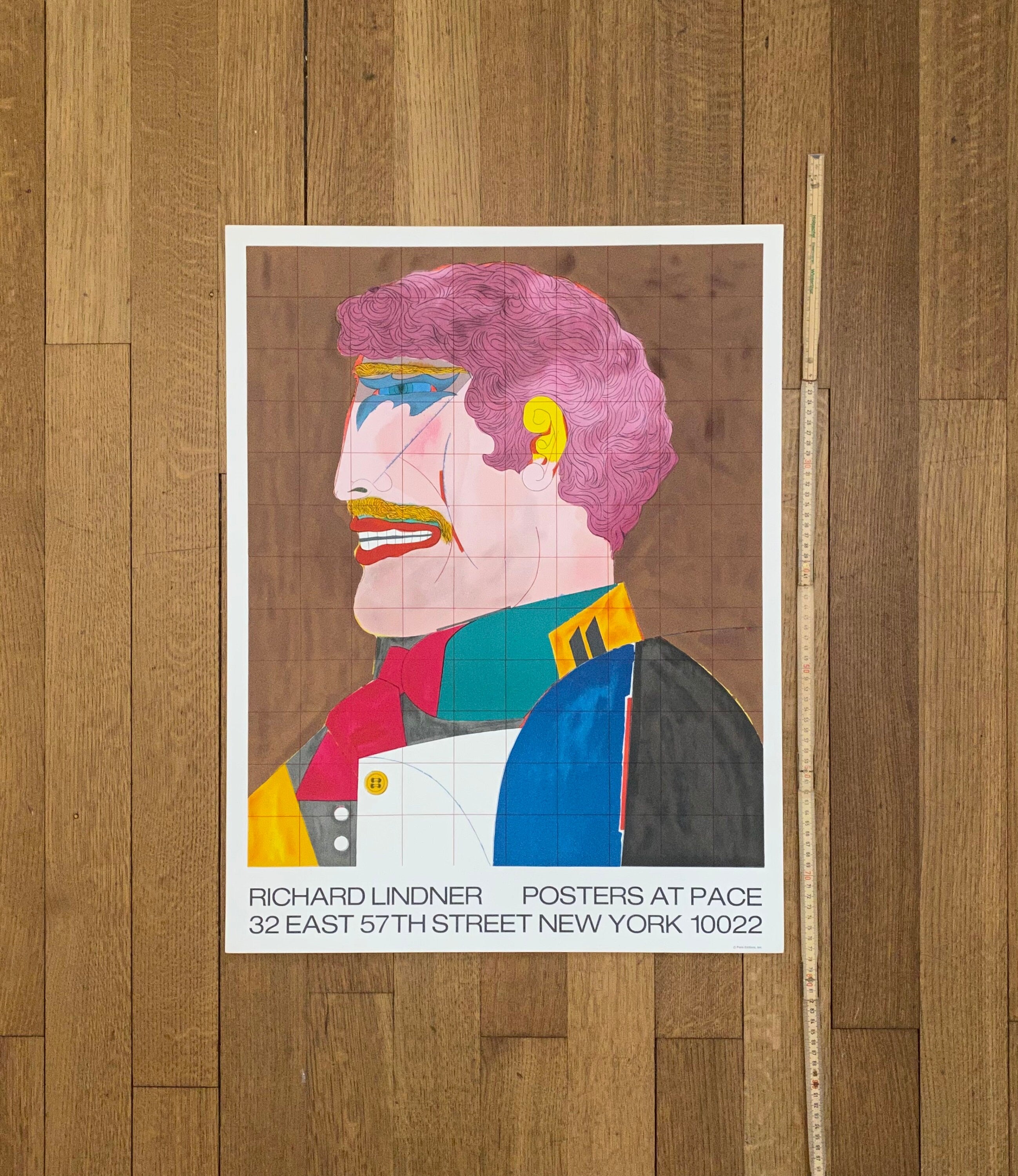 Richard Lindner Original-Kunstausstellungsplakat Pop Art – 21,5"×28,0" (54,5×71cm)