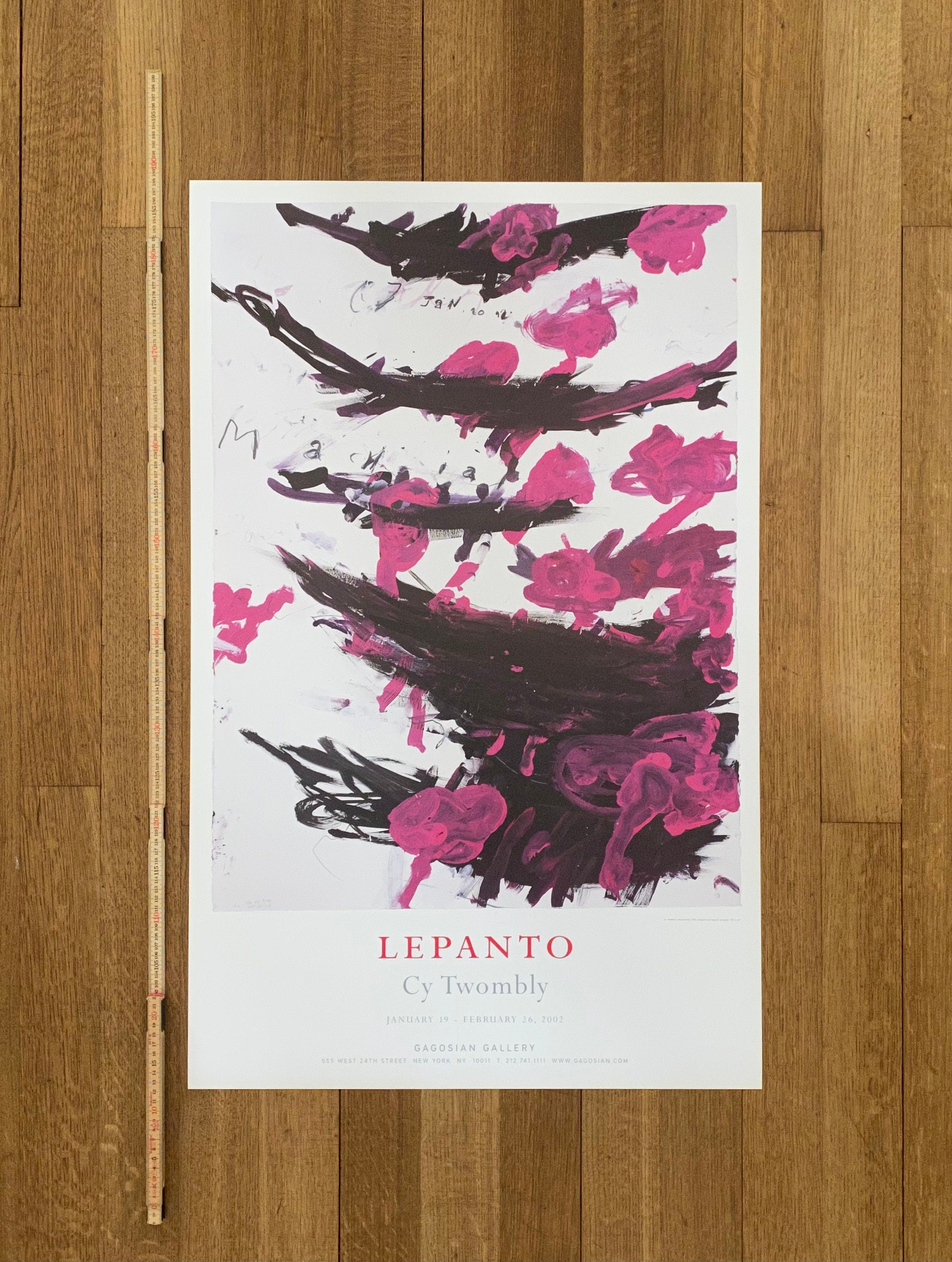 Cy Twombly Original-Kunstposter – 24.0"×38.0" (61×96.5cm)