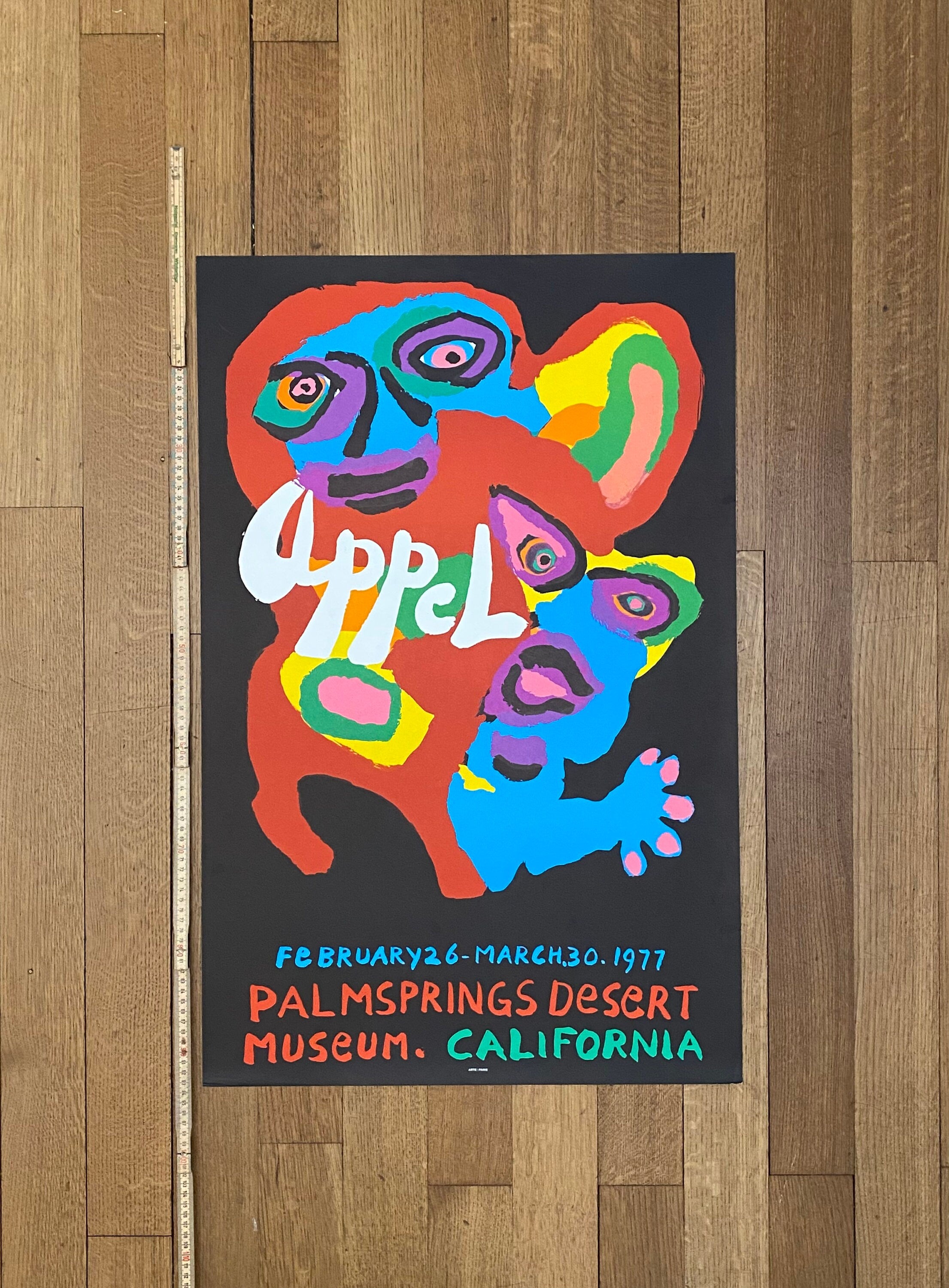 Karel Appel Original-Kunstaustellungsplakat – 54×83cm (21.3"×32.7")