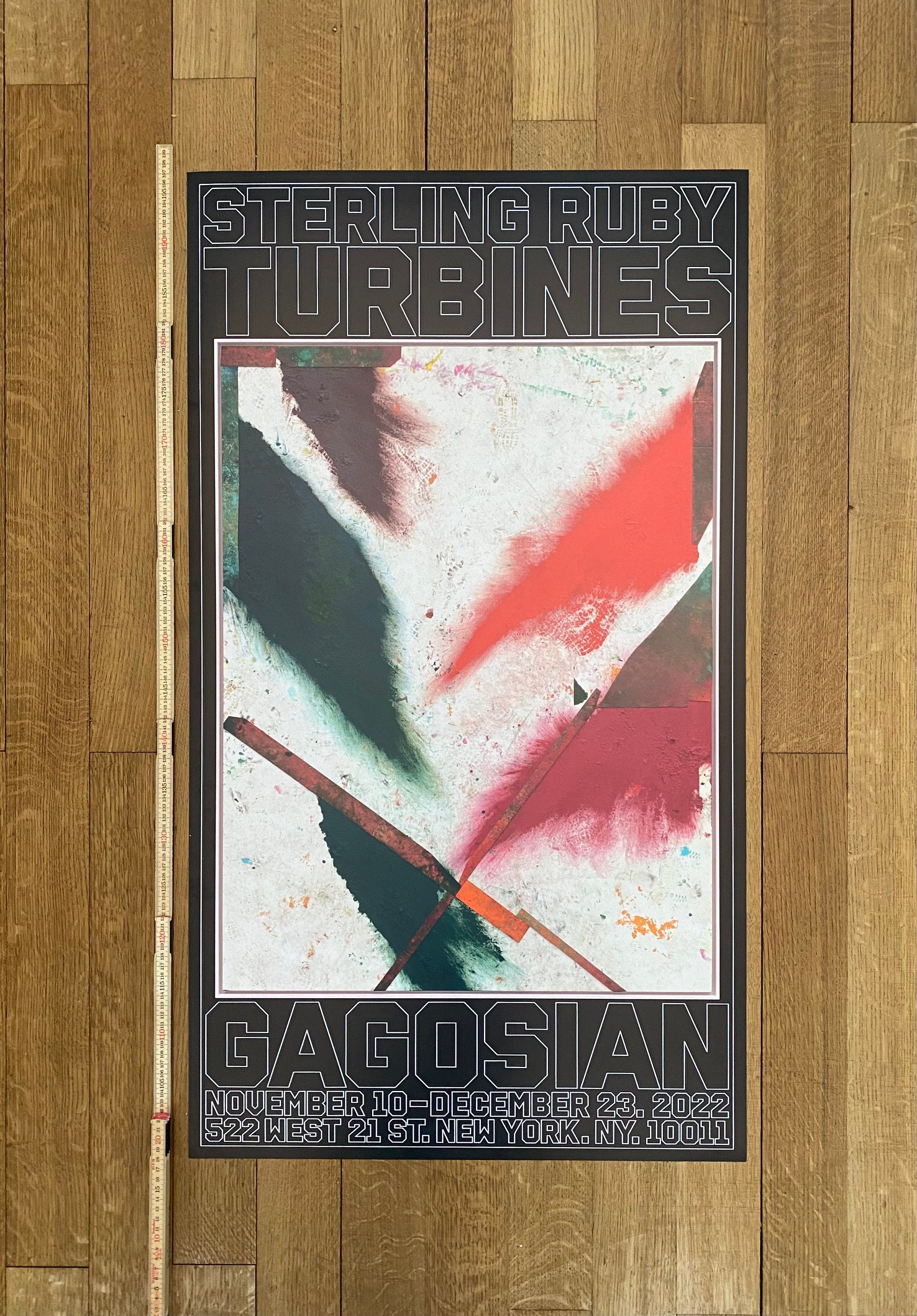 Sterling Ruby Turbines Original-Kunstposter – 56,5 × 100 cm