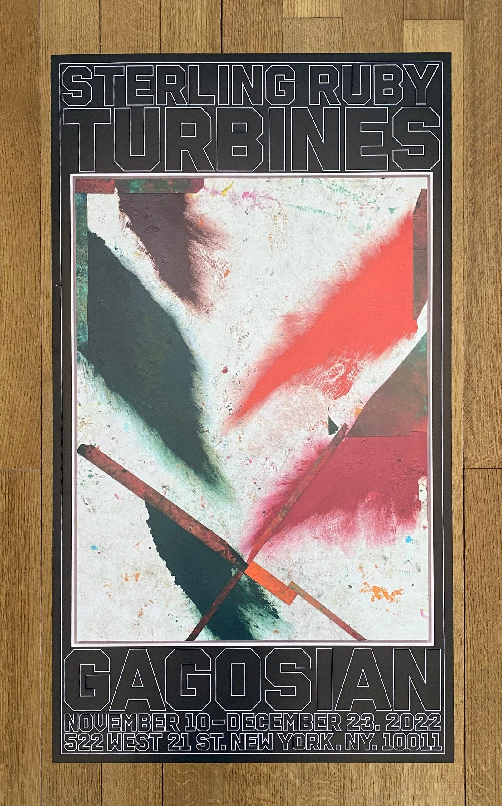 Sterling Ruby Turbines Original-Kunstposter – 56,5 × 100 cm