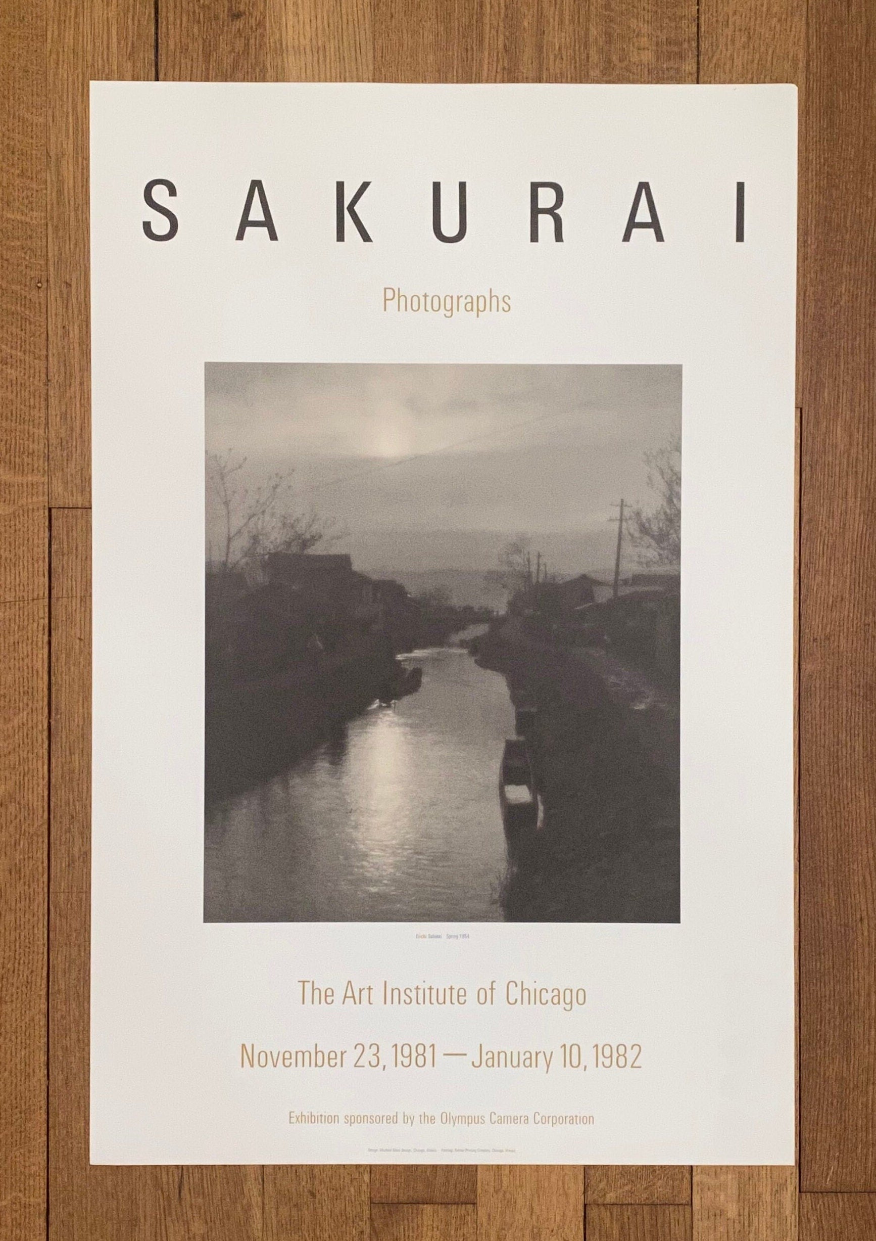 Eiichi Sakurai photo poster used - 22.0"×33.7" (56×85.5cm)