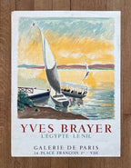 Yves Brayer original art poster used - 20.3"×27.2" (51.5×69cm)