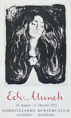 Edvard Munch original art print - 21.5"×35.0" (54.5×89cm)