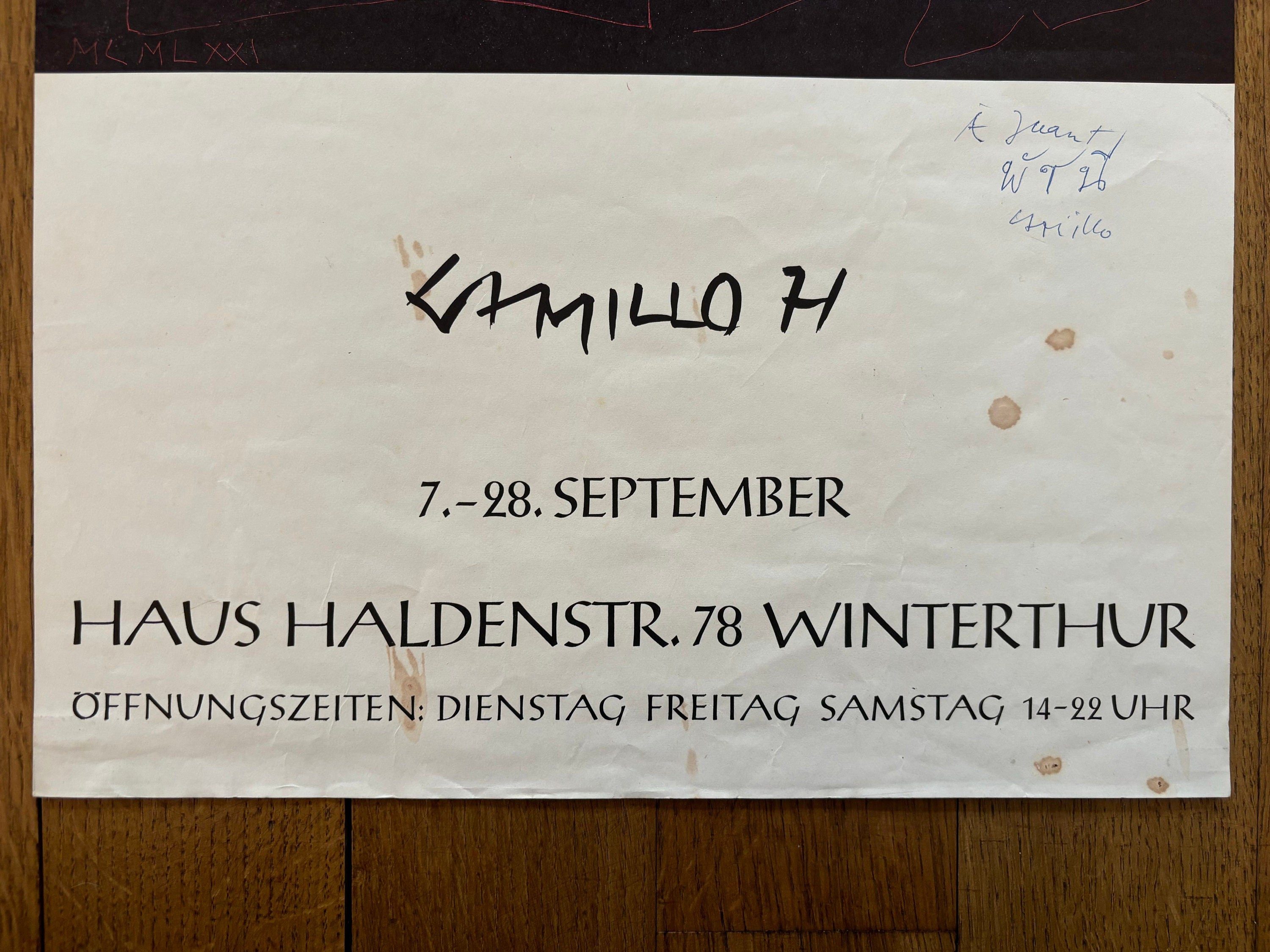 Camillo H original art poster - 13.2"×23.6" (33.5×60cm)