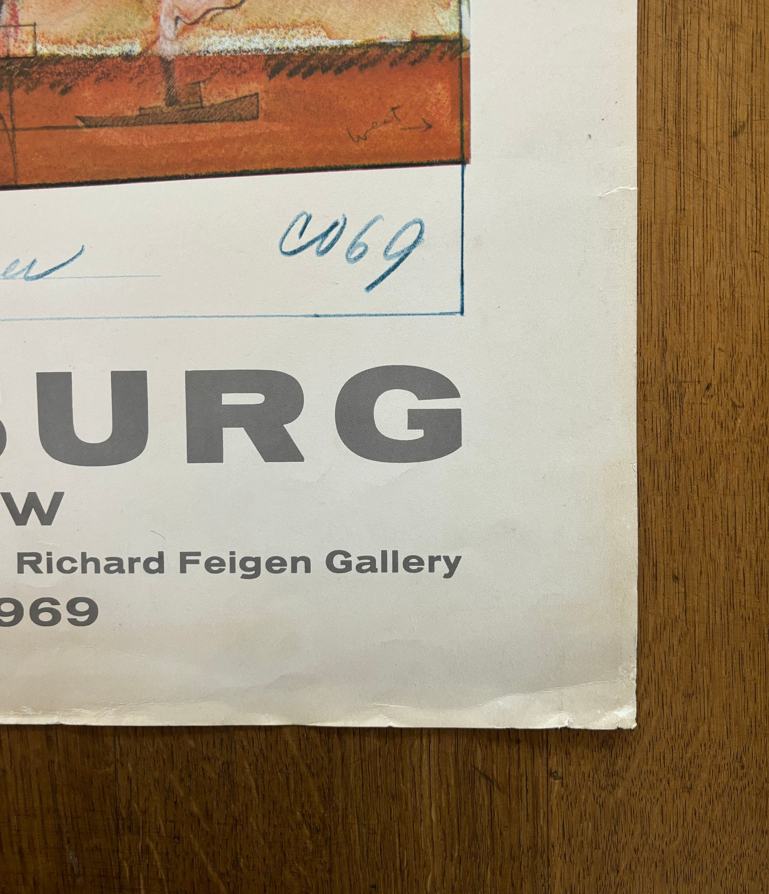 Claes Oldenburg Original-Kunstplakat – 25.0"×38.0" (63,5×96,5 cm)