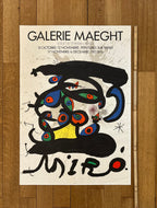 Miró Original-Kunstausstellungsplakat – 56,5×80 cm (22,2"×31,5")