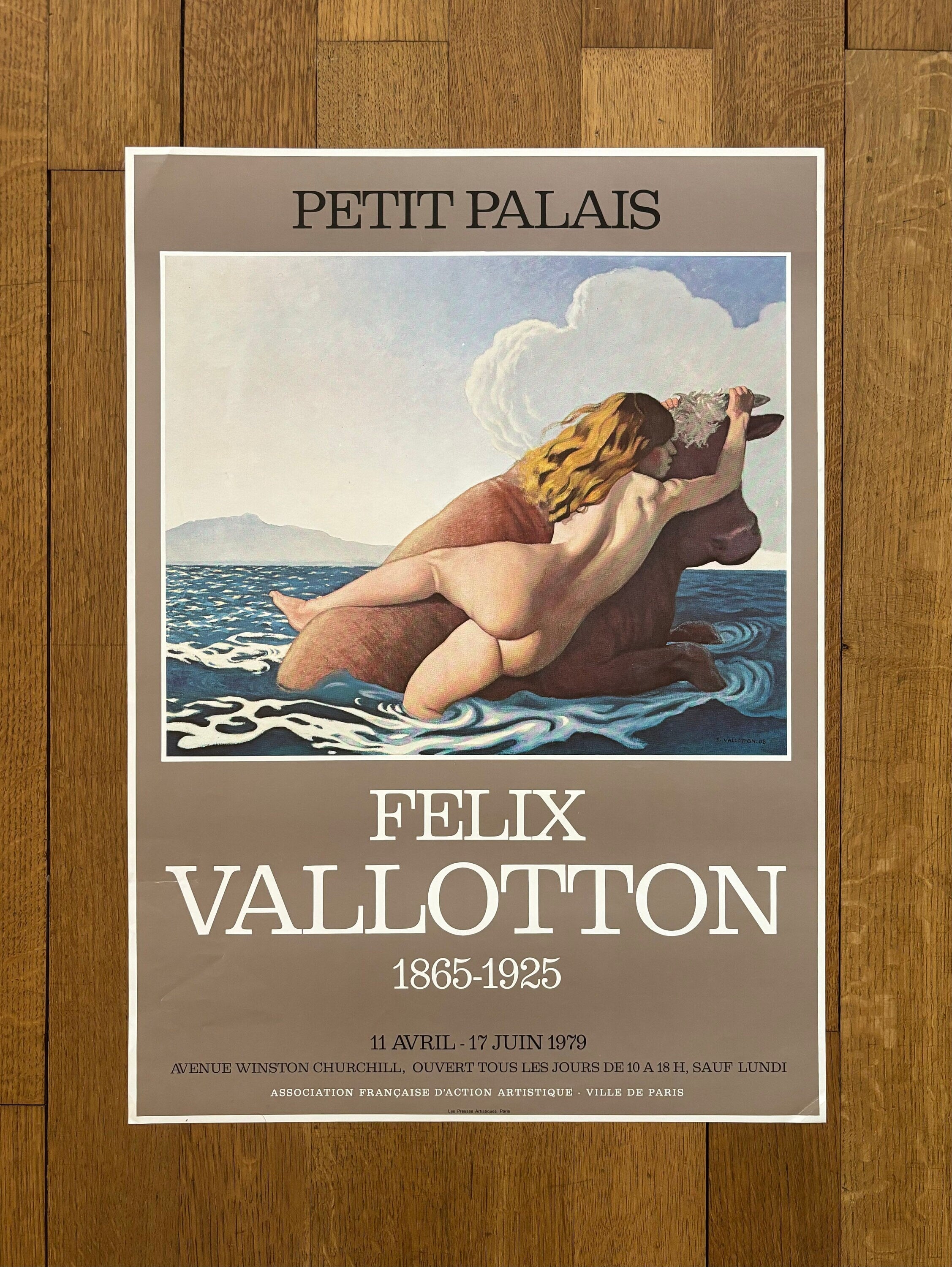Felix Vallotton art exhibition poster - 17.7"×24.8" (45×63cm)
