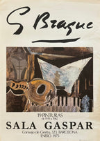 Georges Braque original art exhibition poster - 19.5"×27.4" (49.5×69.5cm)