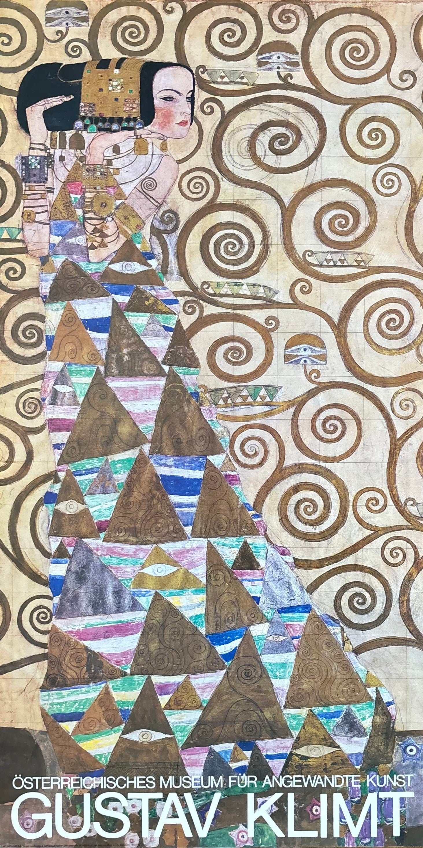 Gustav Klimt Plakat zur Kunstausstellung – 50×99,5 cm