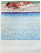 David Hockney original art poster - 20.1"×26.0" (51×66cm)