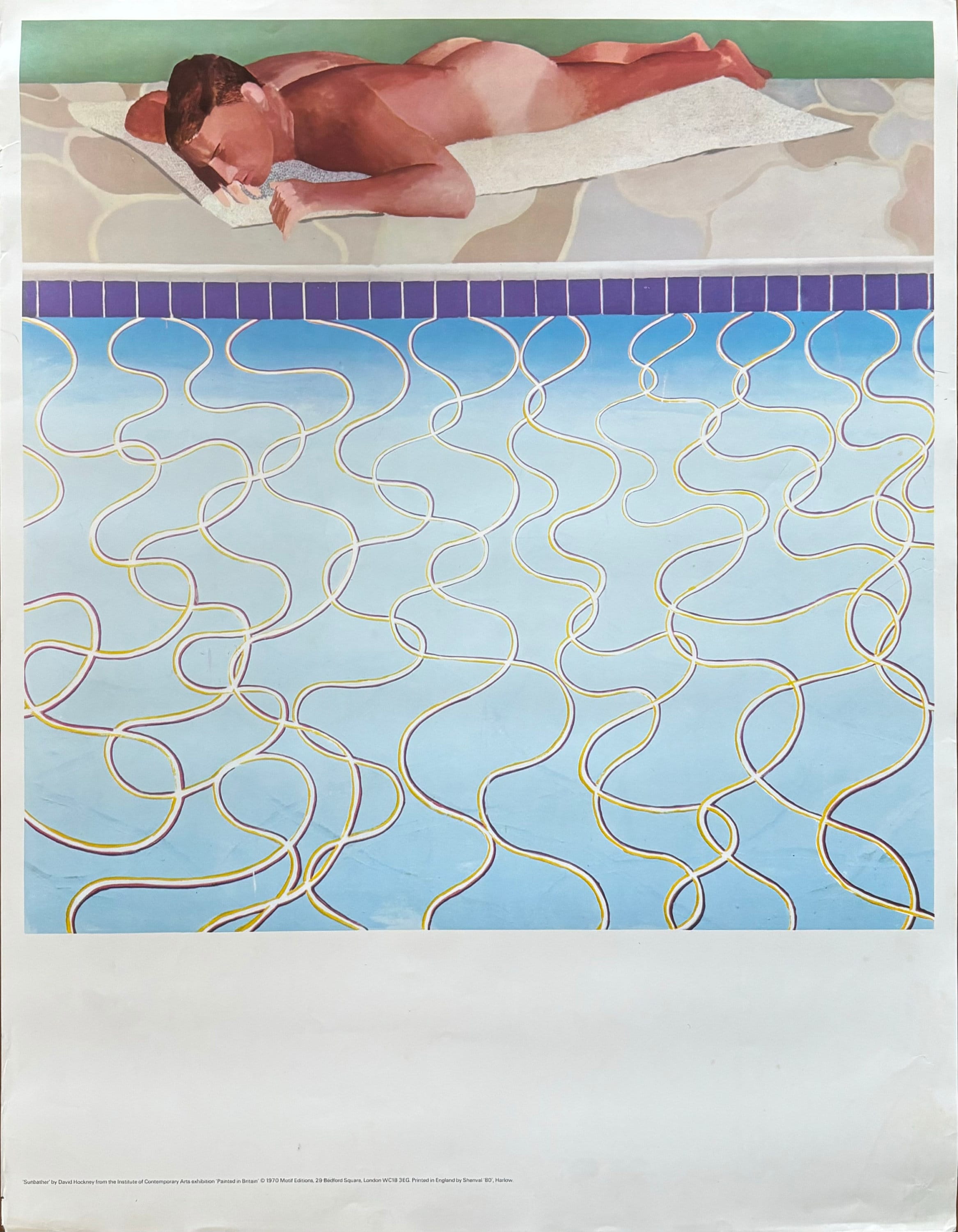 David Hockney original art poster - 20.1"×26.0" (51×66cm)