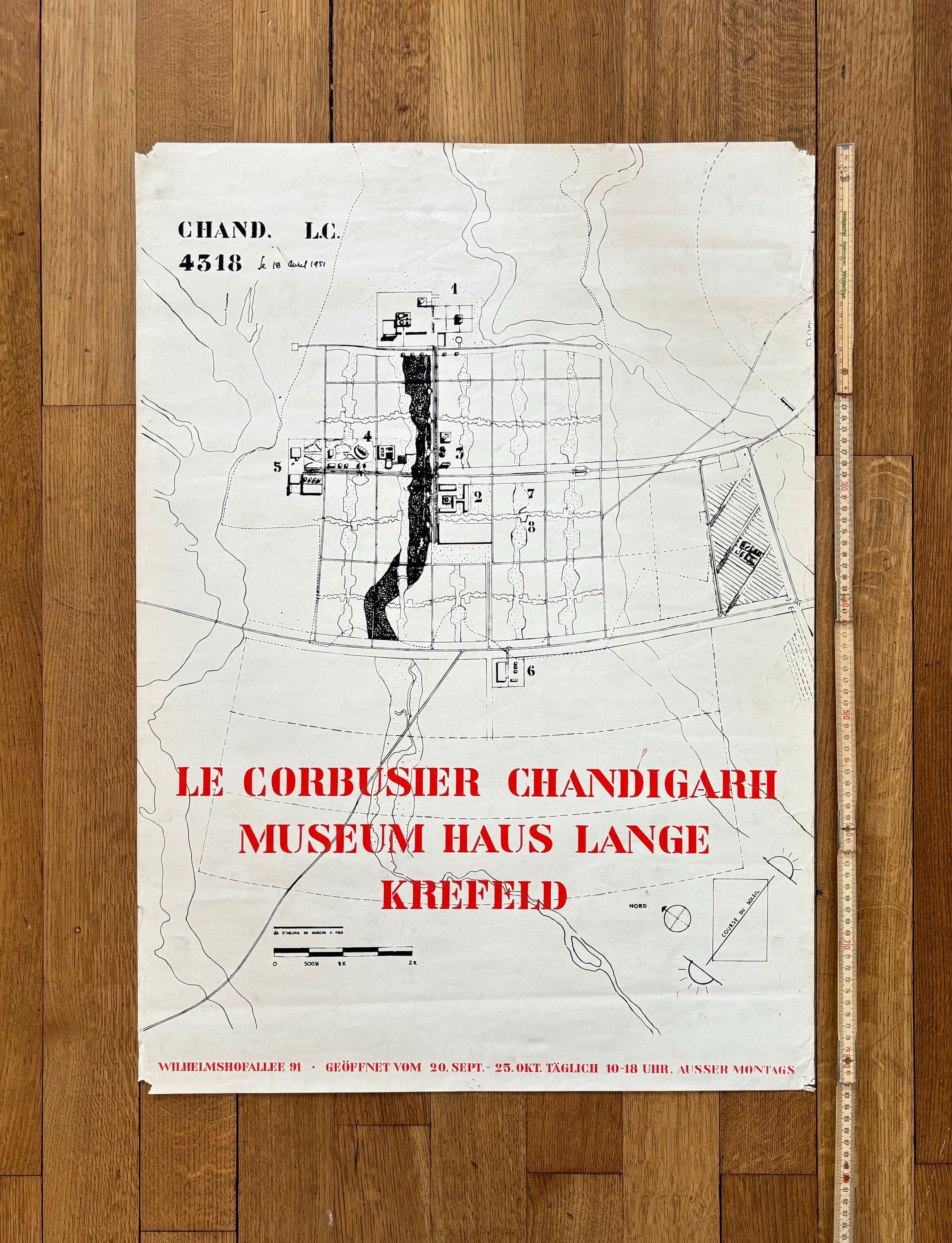 Le Corbusier Original Kunstplakat - 60×83,5cm