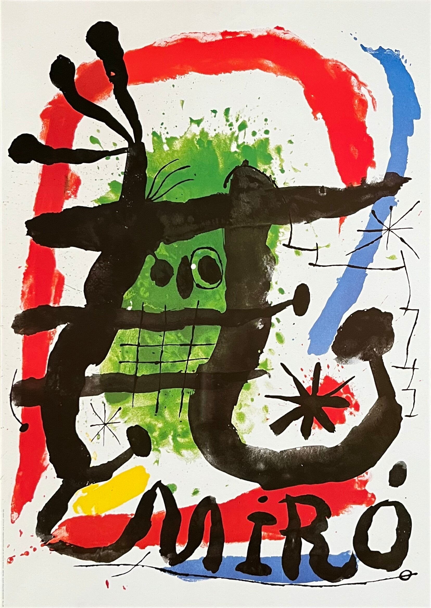 Original-Ausstellungsplakat von Miró – 61 × 87 cm