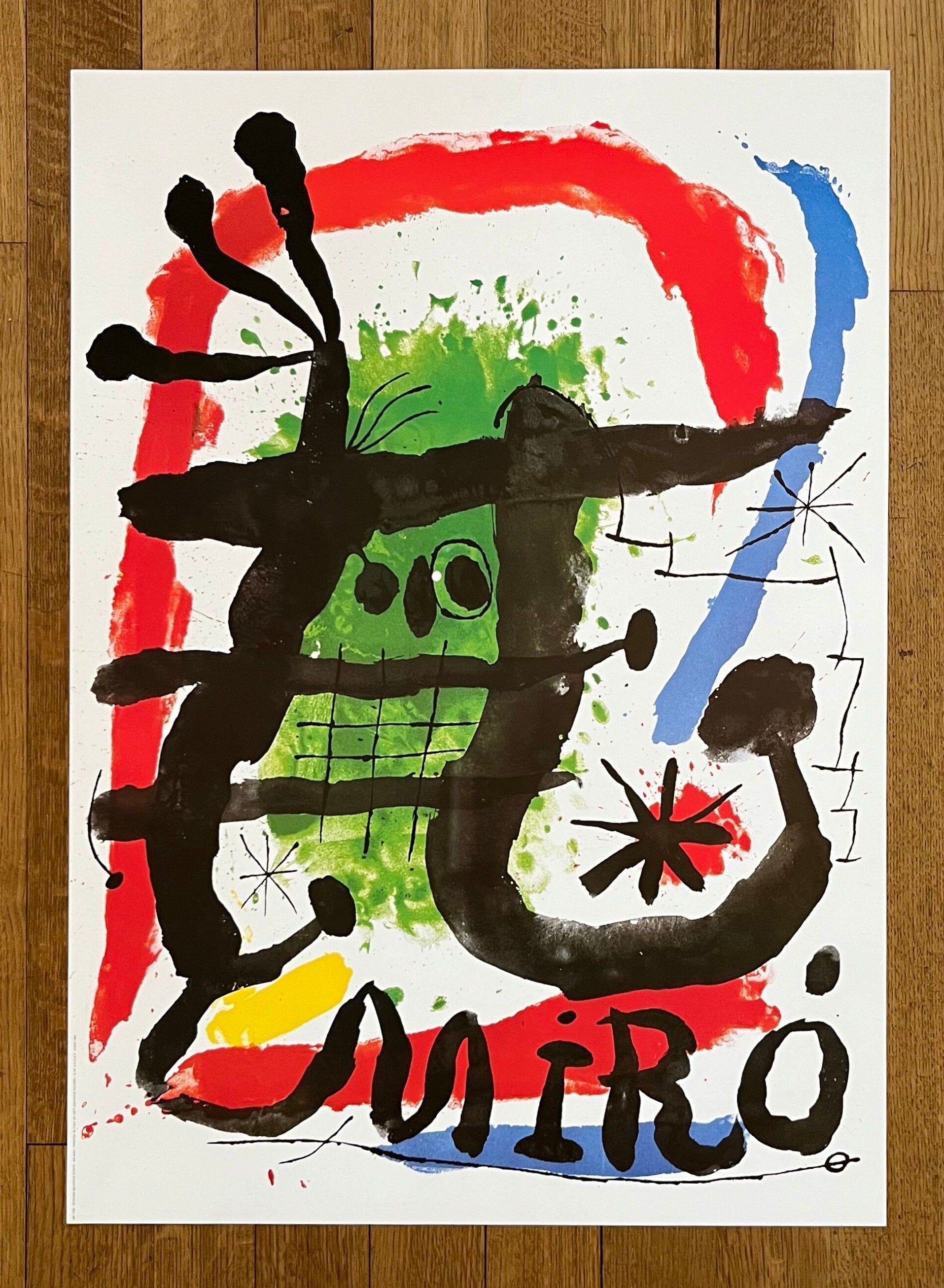 Original-Ausstellungsplakat von Miró – 61 × 87 cm