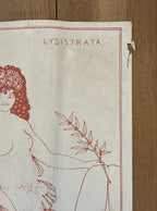 Aubrey Beardsley original art poster used - 23.2"×34.4" (59×87.5cm)