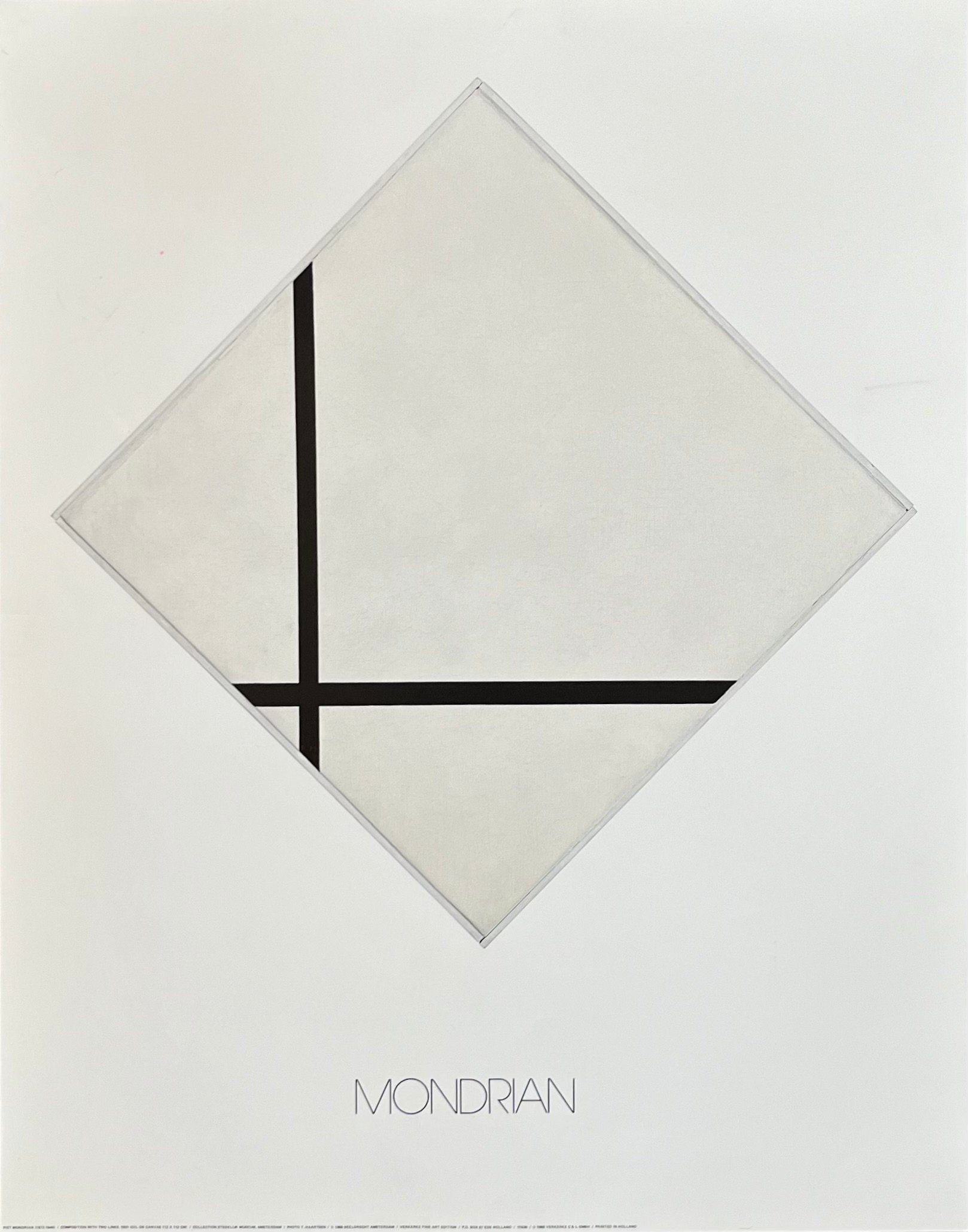 Piet Mondrian Original-Kunstposter – 22.0"×28.0" (56×71cm)