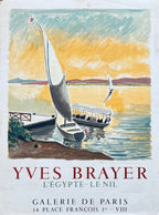 Yves Brayer original art poster used - 20.3"×27.2" (51.5×69cm)