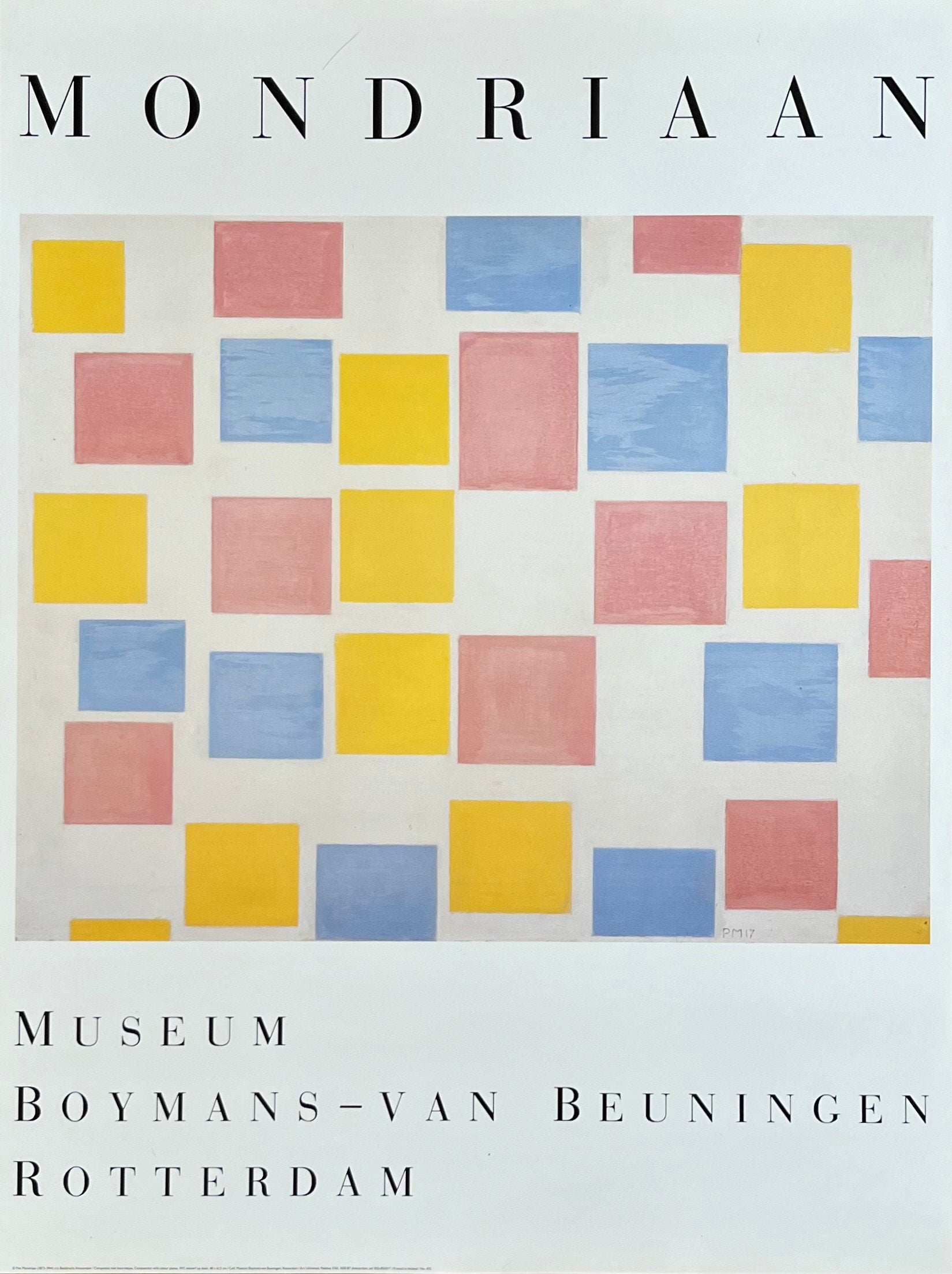 Piet Mondrian Original-Kunstposter – 60×80 cm