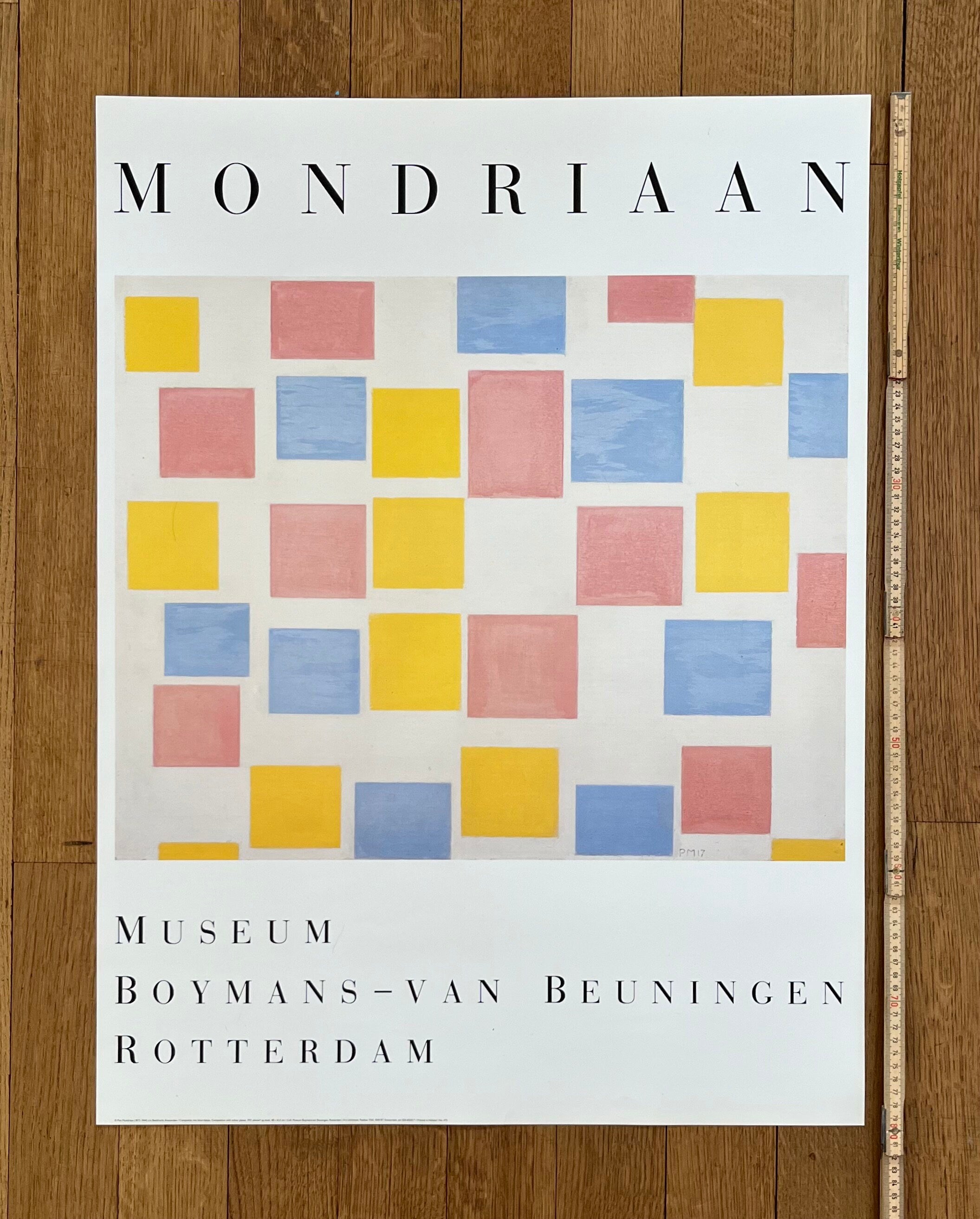 Piet Mondrian Original-Kunstposter – 60×80 cm