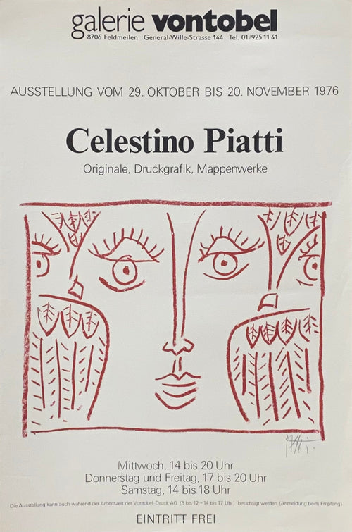 Celestio Piatti original poster - 15.7"×23.6" (40×60cm)