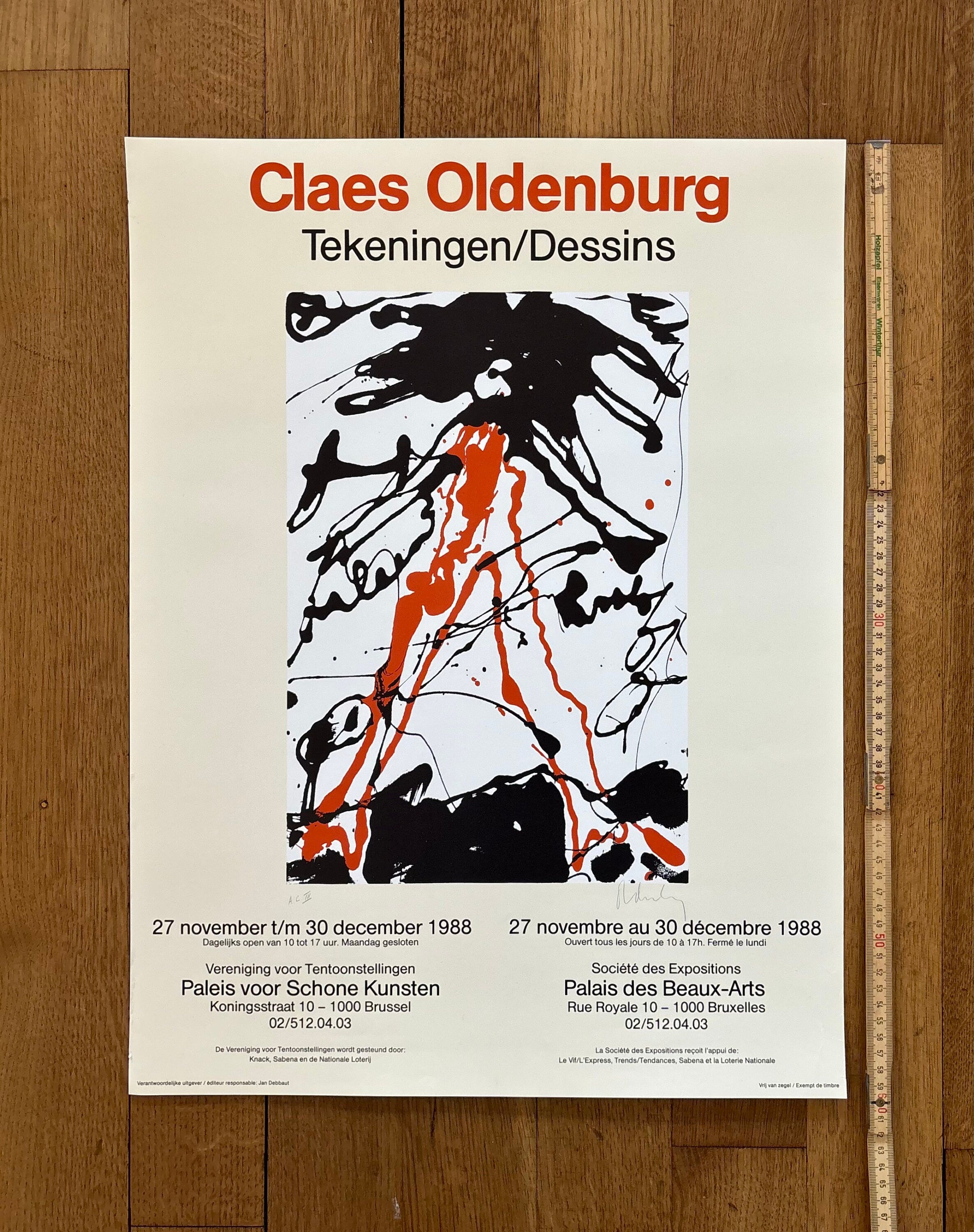 Claes Oldenburg Original-Kunstposter – 45 × 60 cm