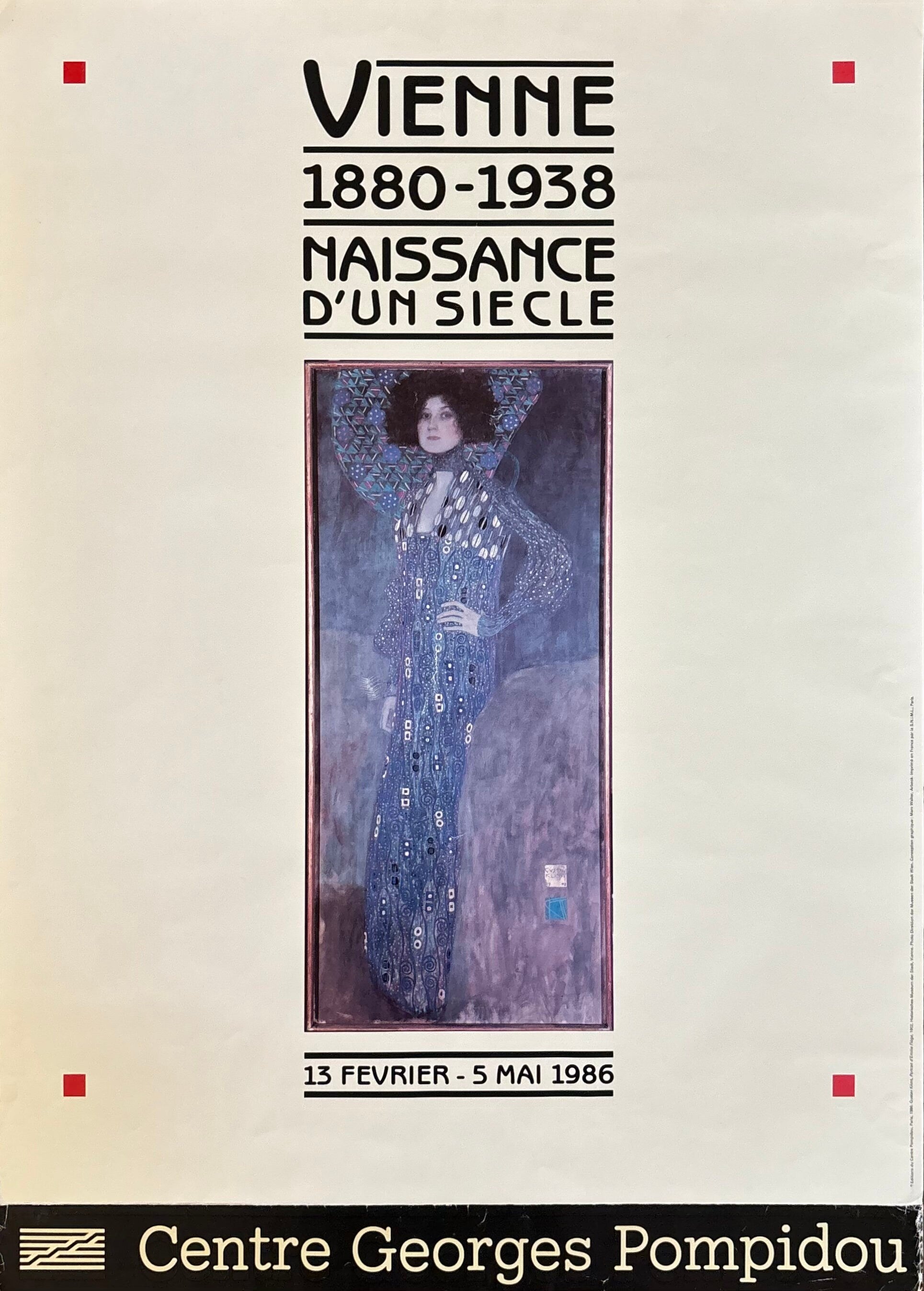 Gustav Klimt Kunstausstellung Plakat – 50×70cm