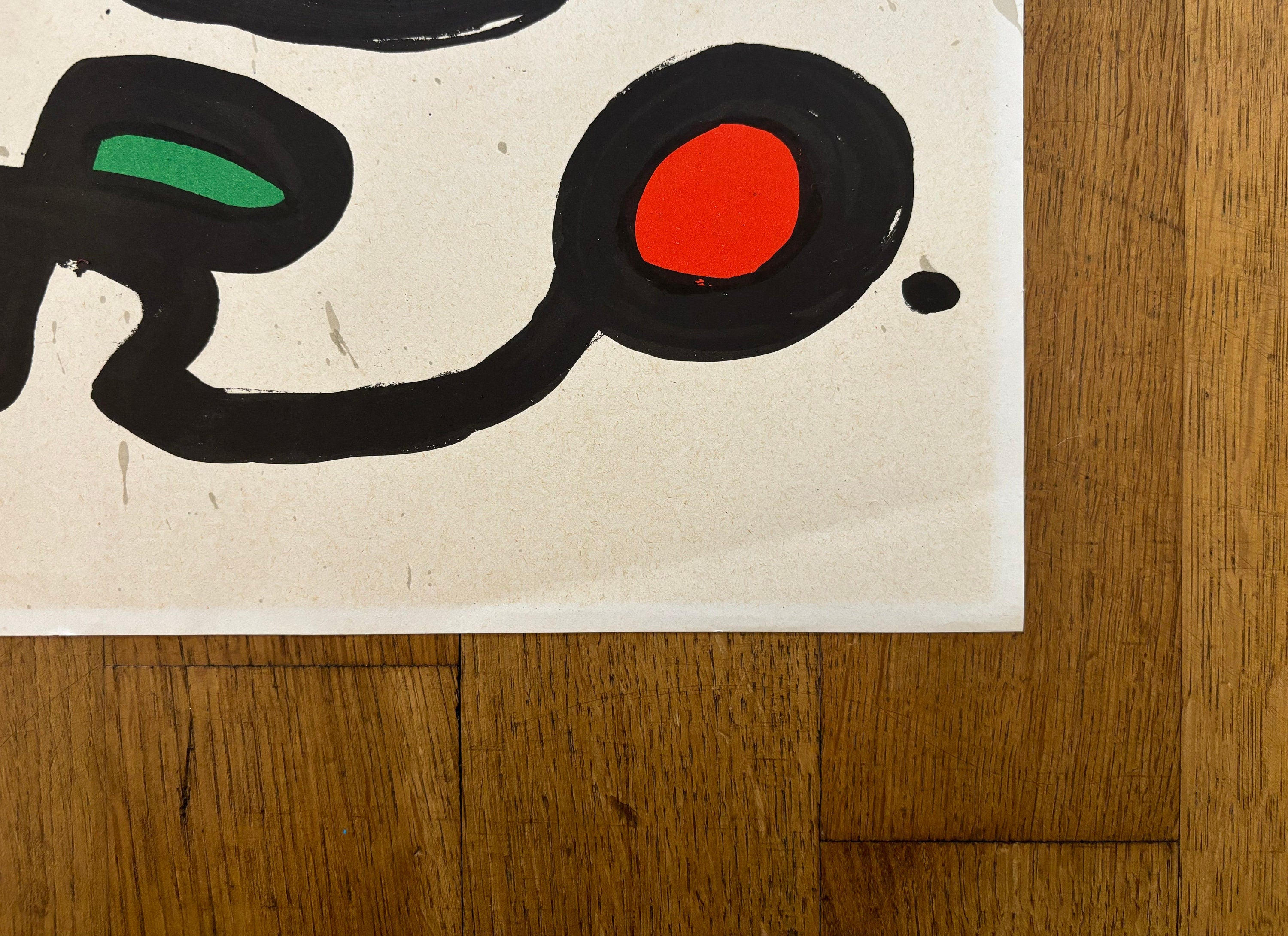 Miró Original-Kunstausstellungsplakat – 56,5×80 cm (22,2"×31,5")