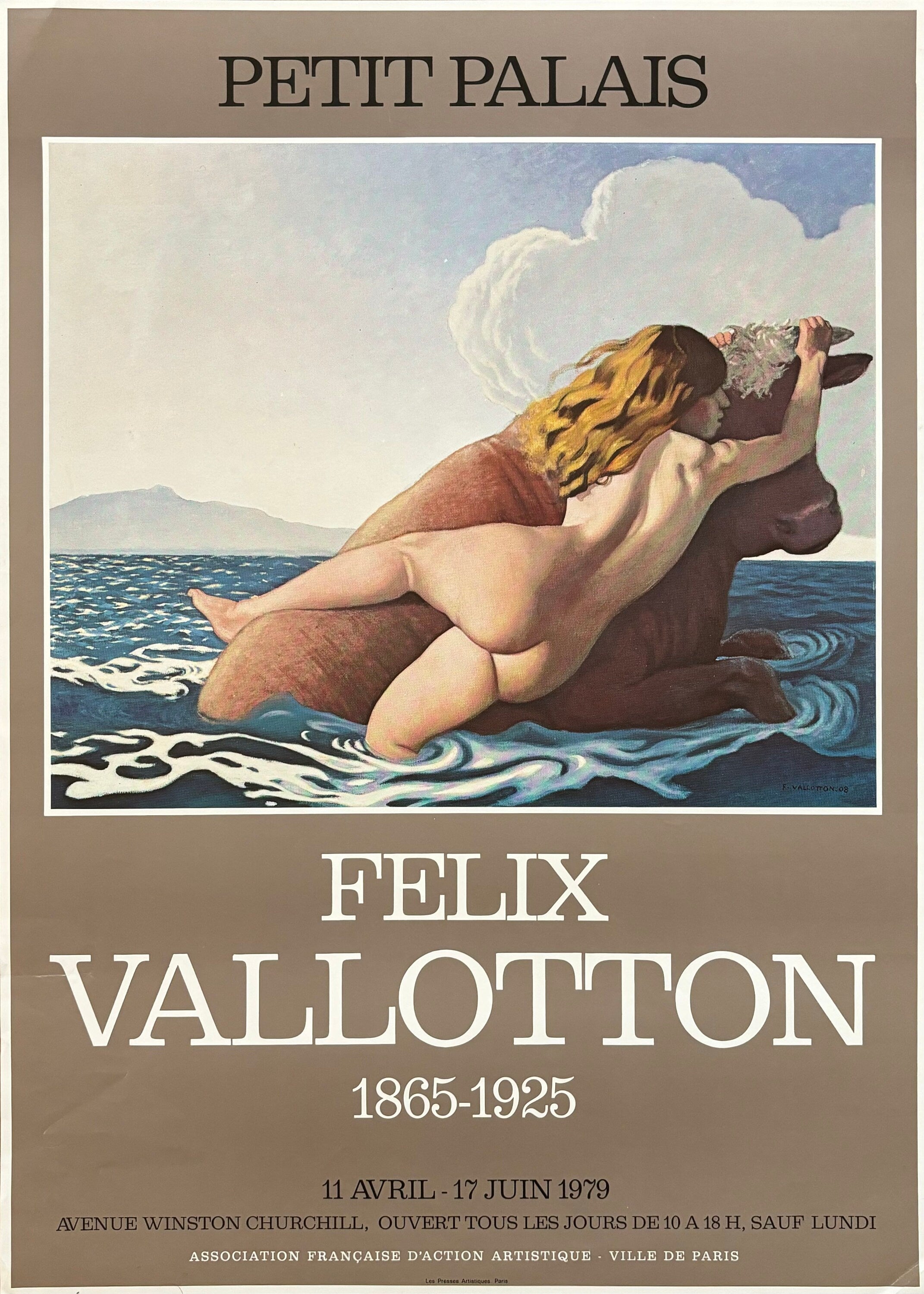 Felix Vallotton art exhibition poster - 17.7"×24.8" (45×63cm)