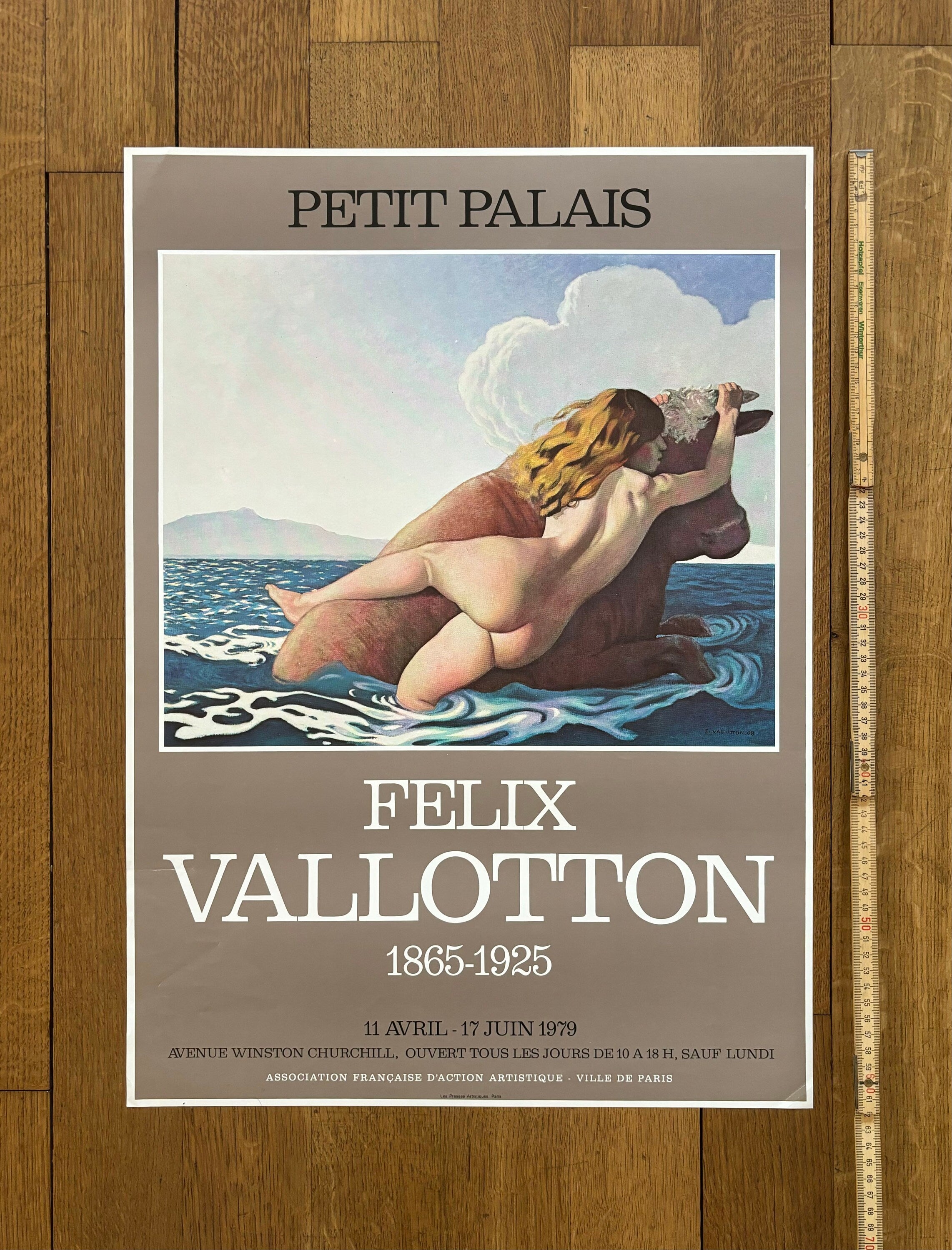Felix Vallotton art exhibition poster - 17.7"×24.8" (45×63cm)