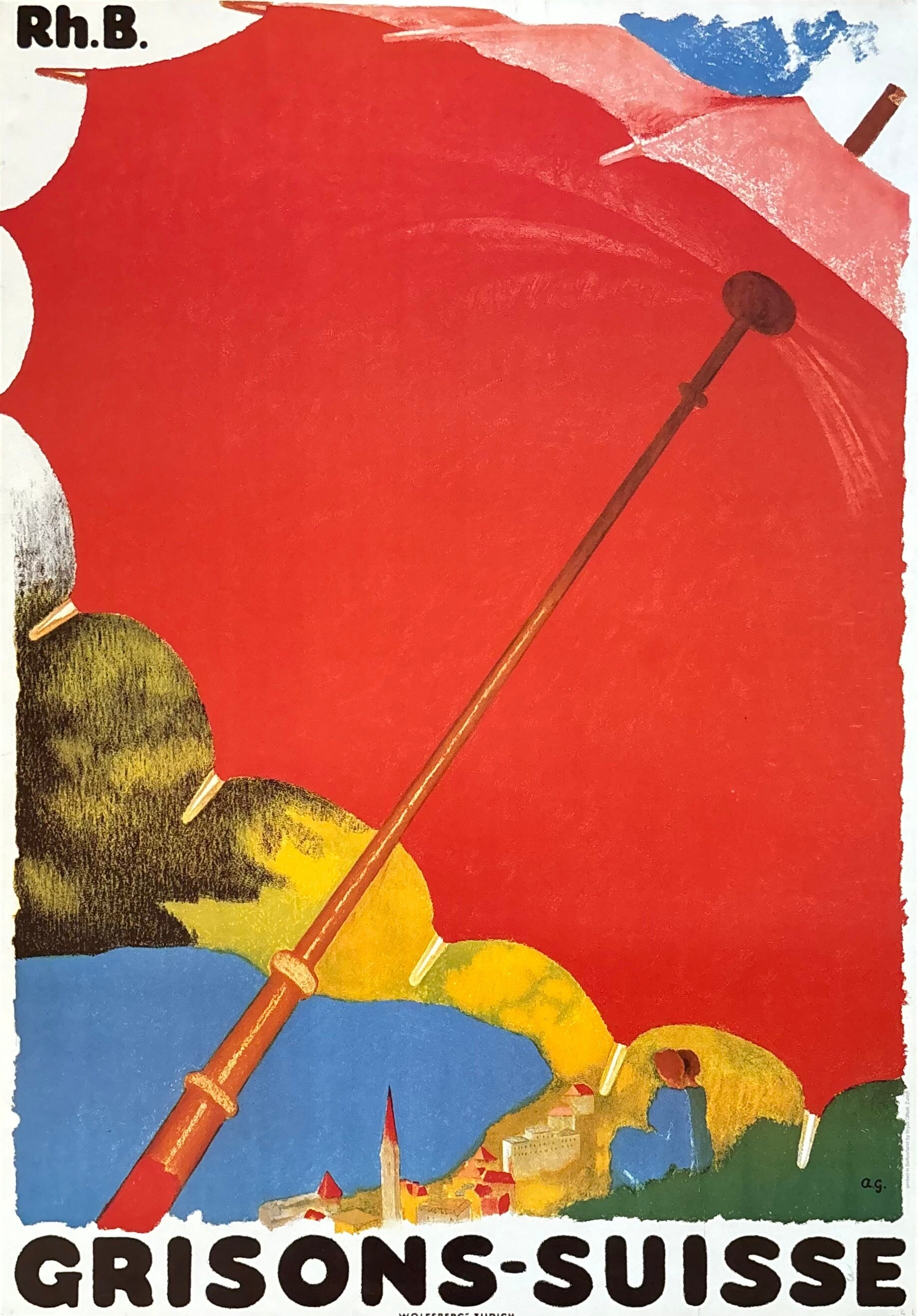 Augusto Giacometti original art poster - 19.7"×27.6" (50×70cm)