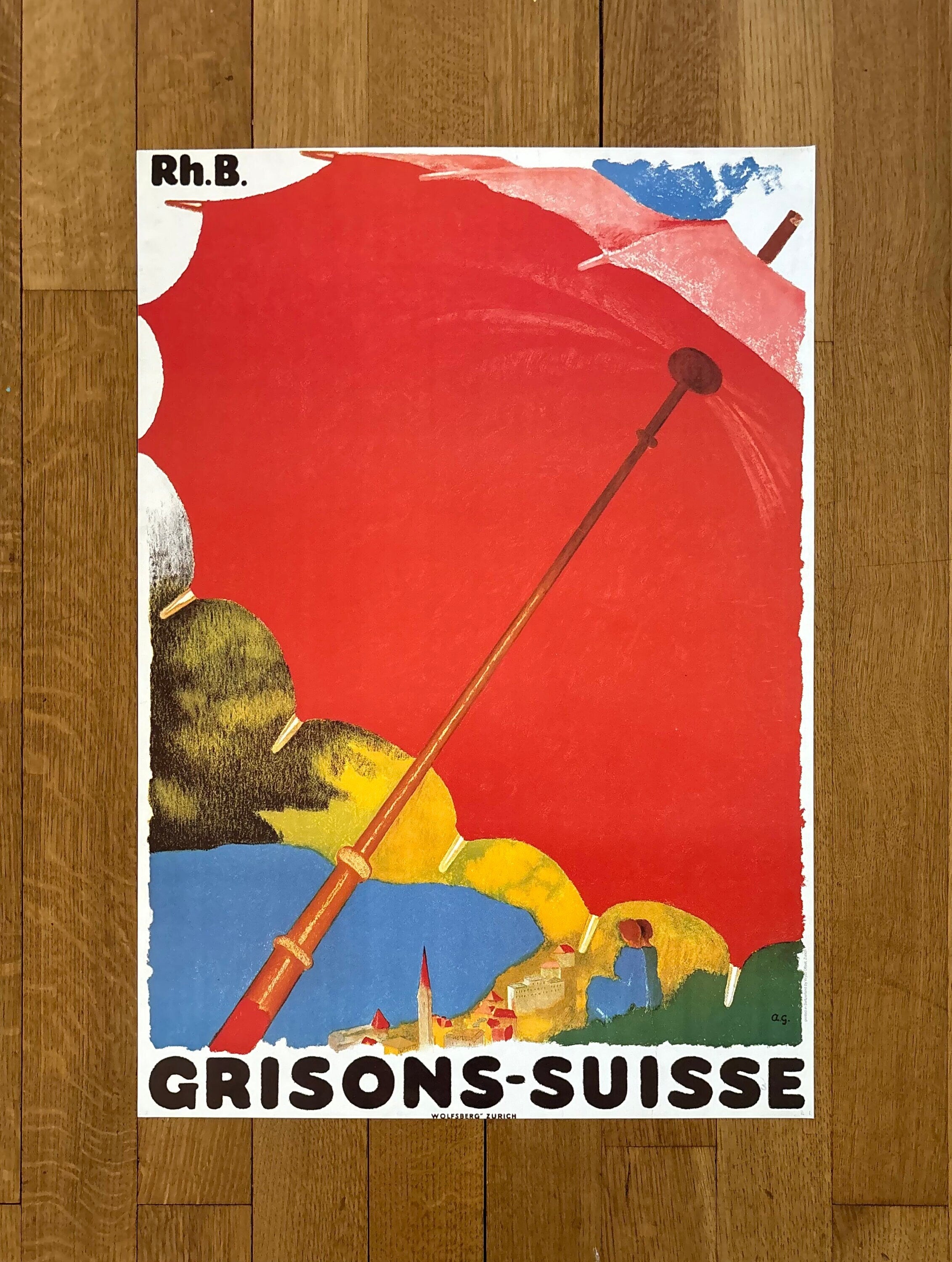 Augusto Giacometti original art poster - 19.7"×27.6" (50×70cm)