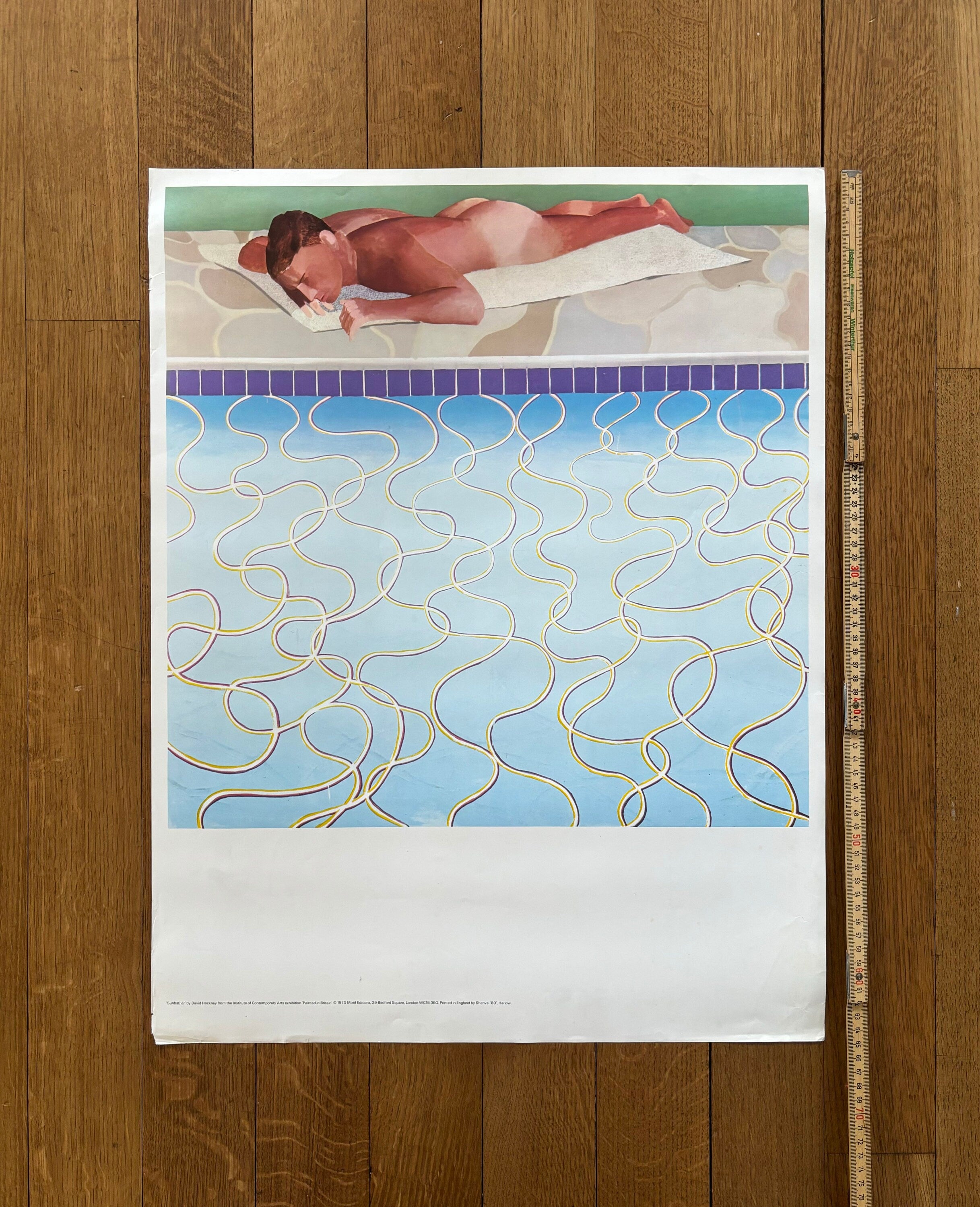 David Hockney original art poster - 20.1"×26.0" (51×66cm)