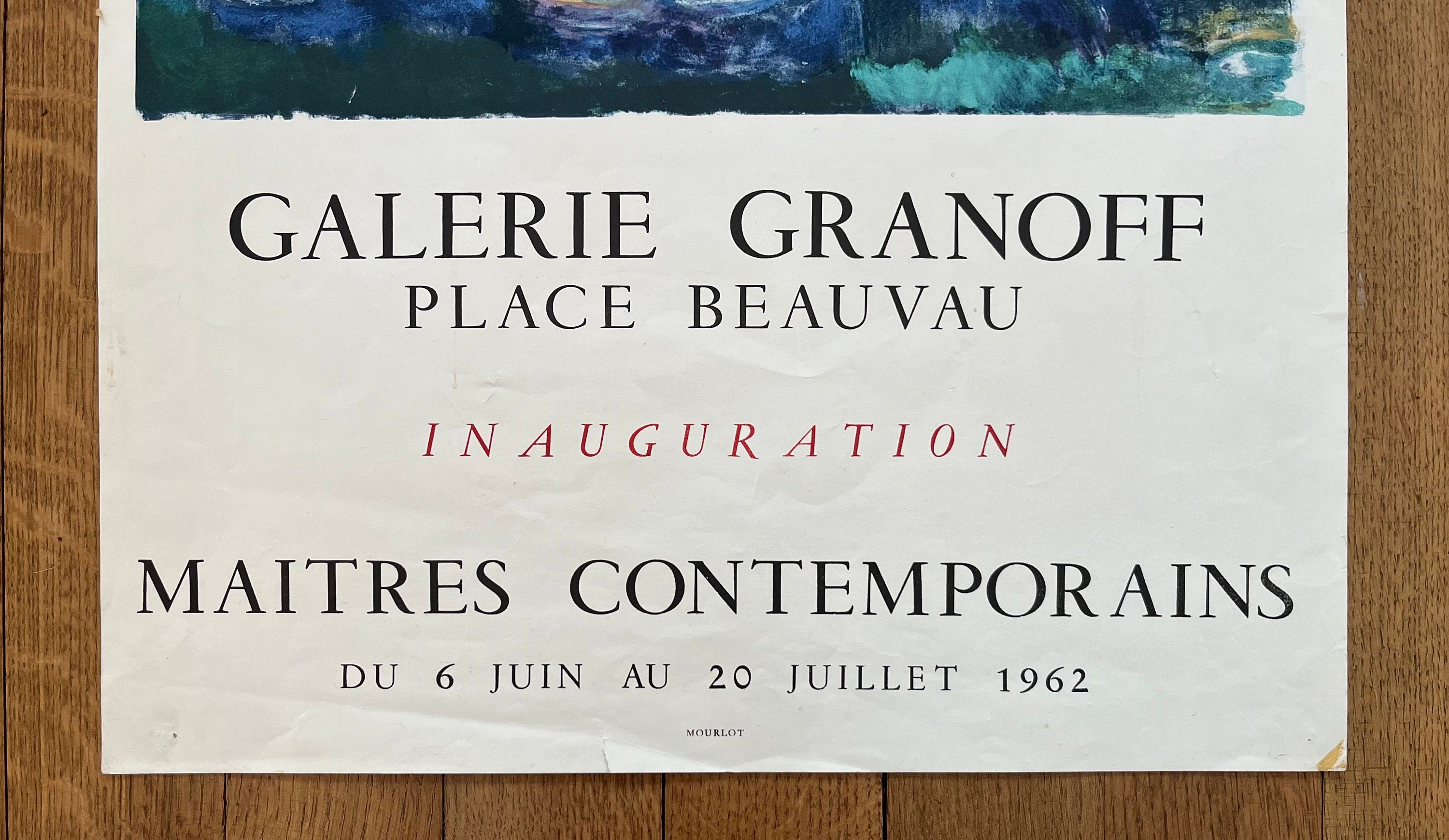 maitres contemporains original art poster used - 19.1"×28.3" (48.5×72cm)
