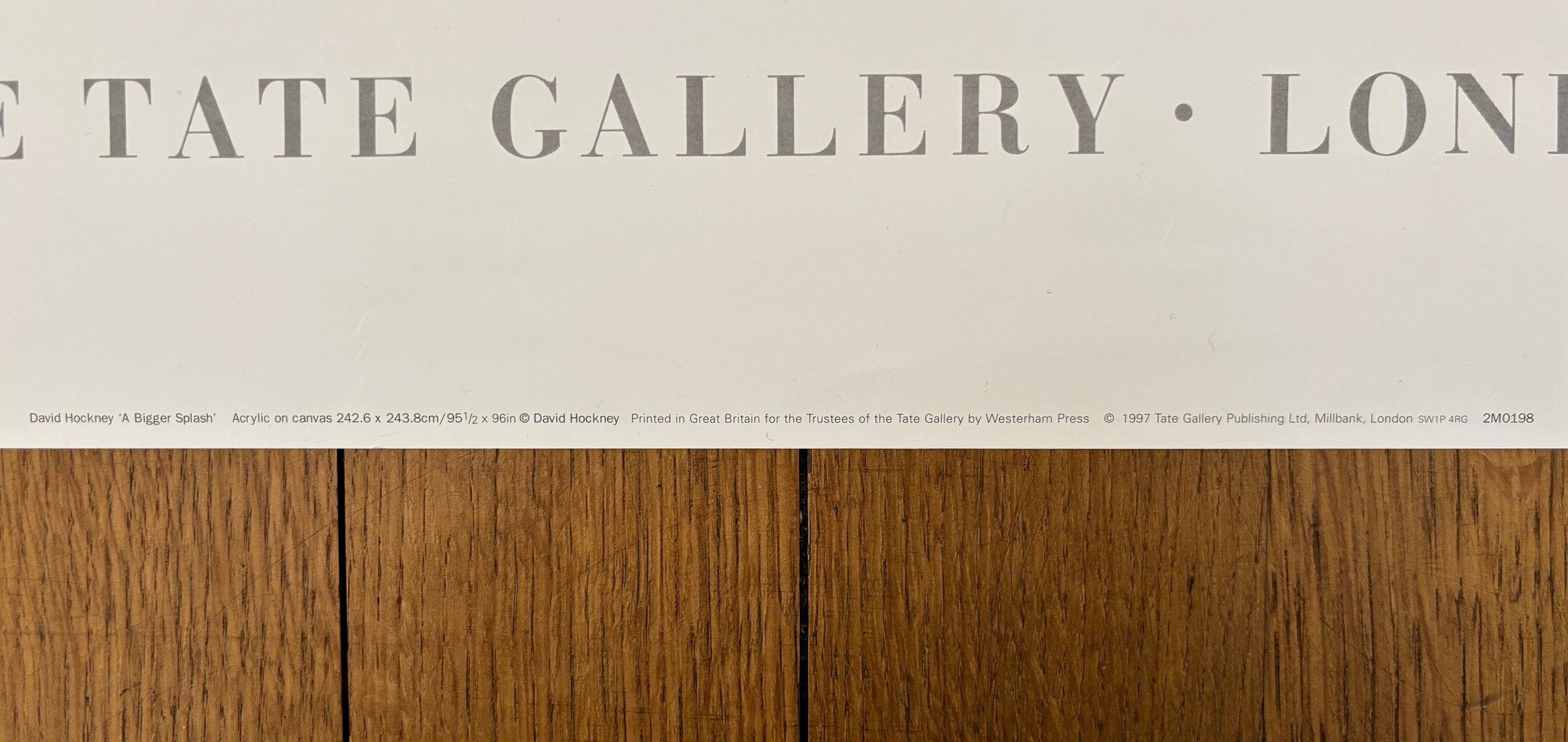 David Hockney original exhibition poster - 20.1"×29.9" (51×76cm)