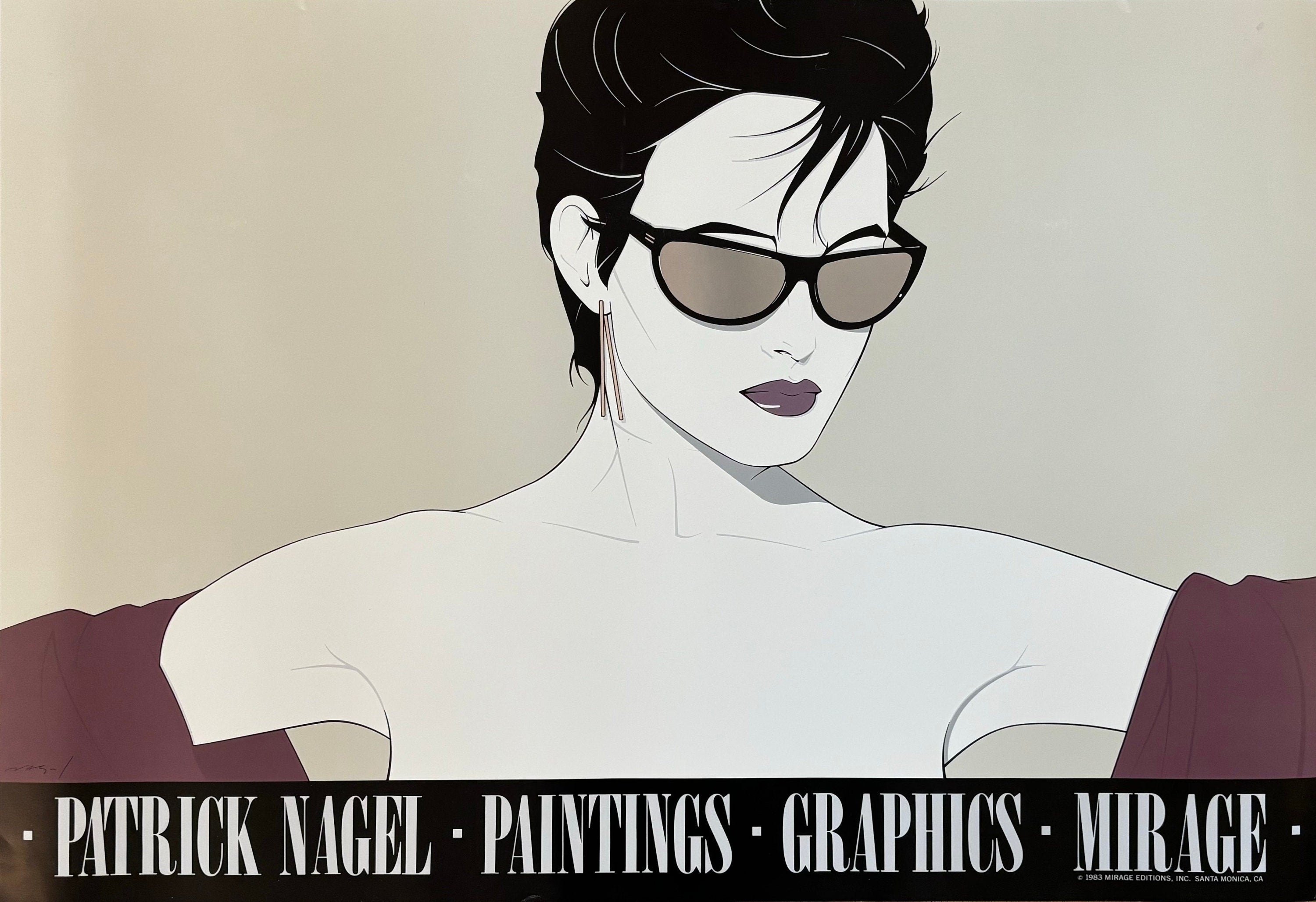 Patrick Nagel Original-Kunstposter – 23.0"×33.7" (58.5×85.5cm)