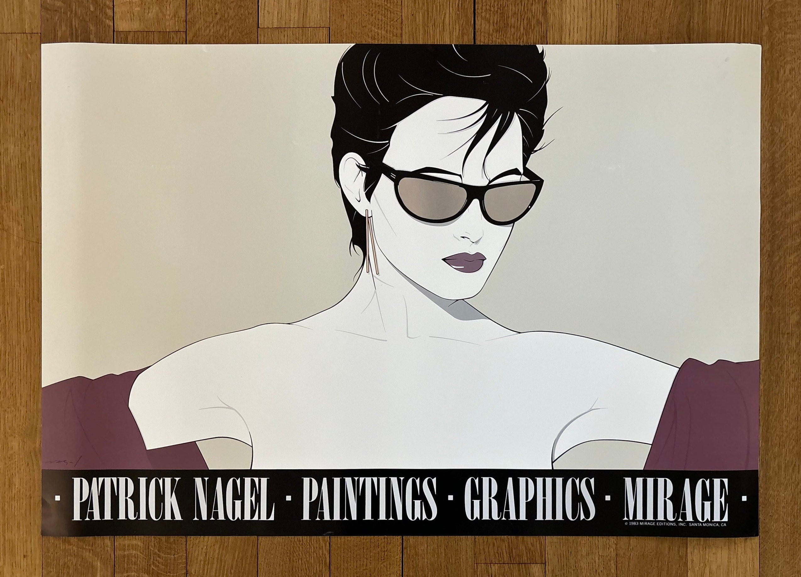Patrick Nagel Original-Kunstposter – 23.0"×33.7" (58.5×85.5cm)